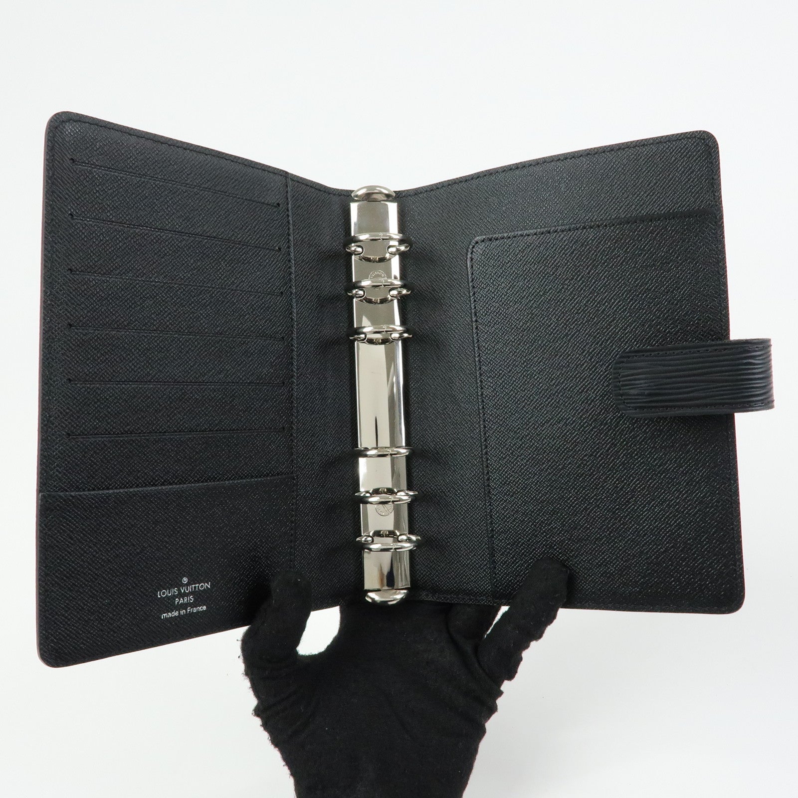 Louis Vuitton Epi Agenda MM Planner Cover Noir Black R20202