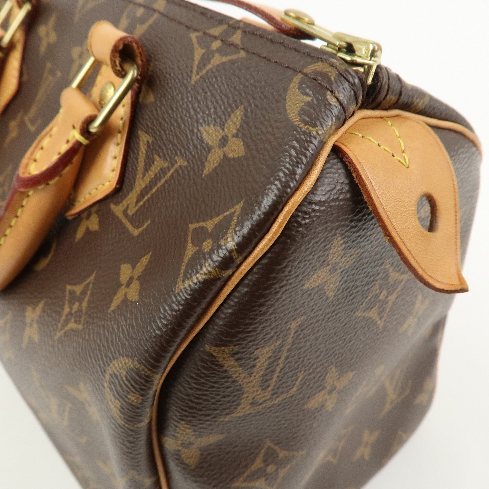 Louis Vuitton Monogram Speedy 25 Boston Bag Hand Bag Brown M41528