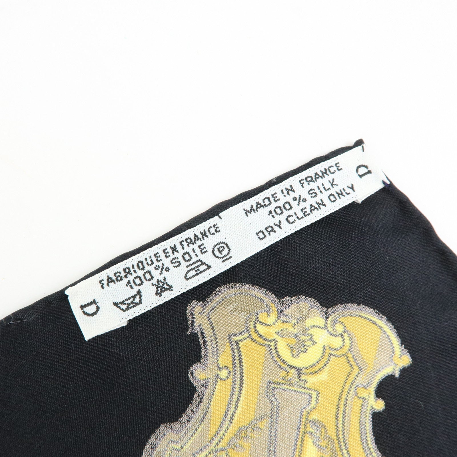 HERMES Carre 90 Silk 100% Scarf LES CLES THE KEYS RARE White Black