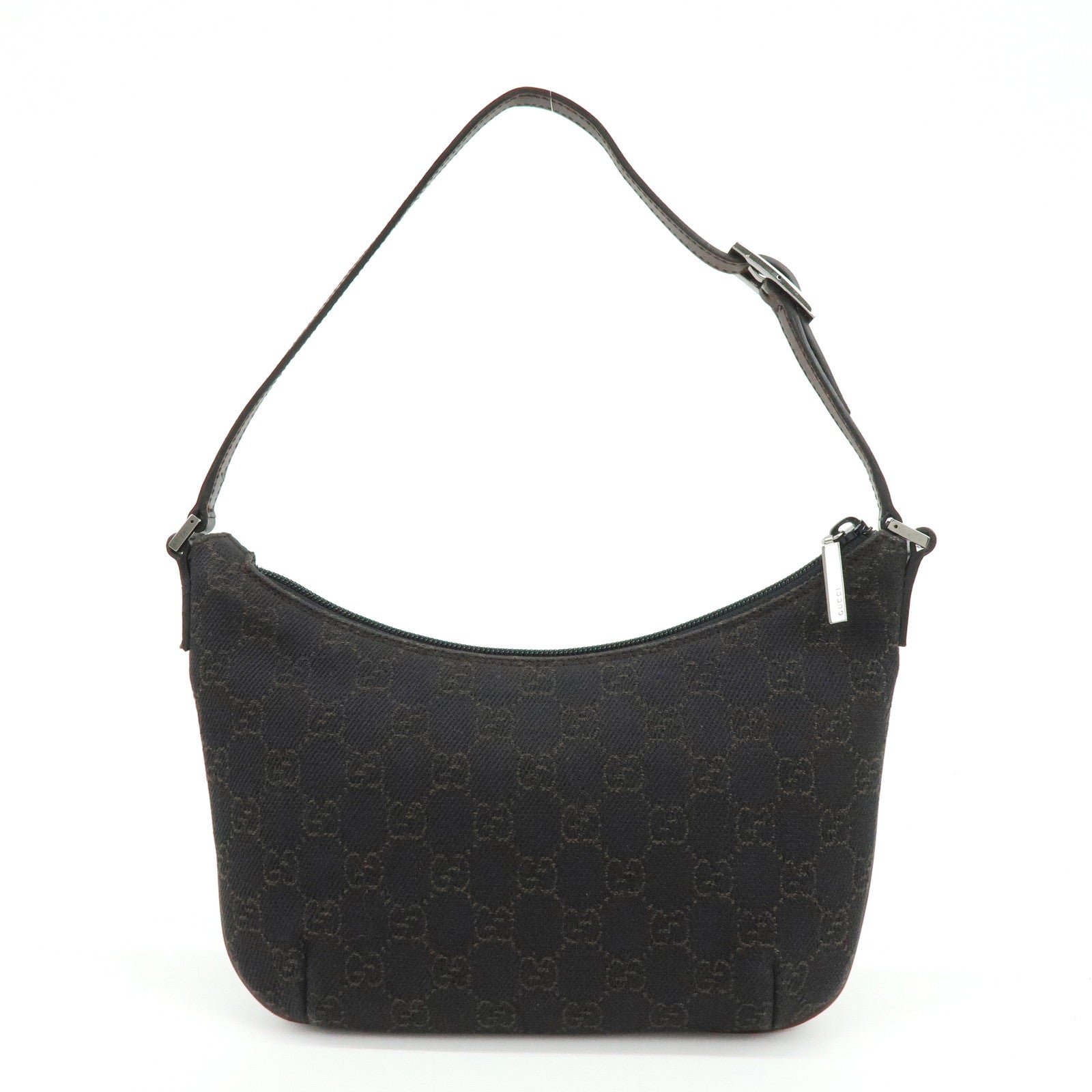 GUCCI GG Monogram Canvas Leather Hand Bag Shoulder Bag Brown 32160