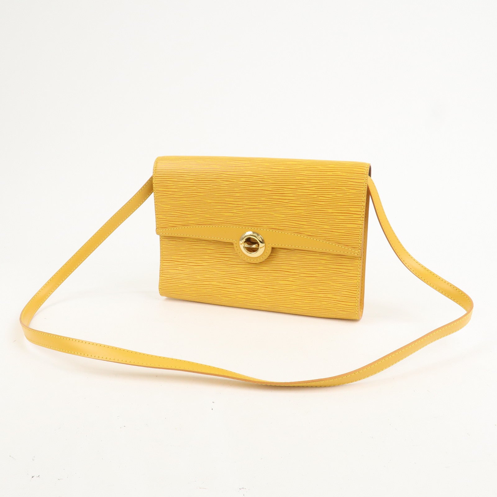 Louis Vuitton Epi Pochette Arche Shoulder Bag Tassili Yellow M52579