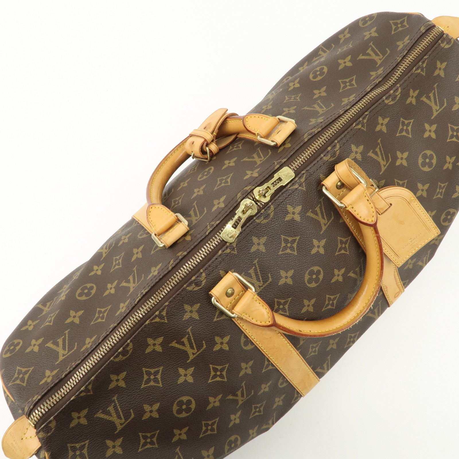 Louis Vuitton Monogram Keep All 50 Bag Boston Bag Brown M41426 Used