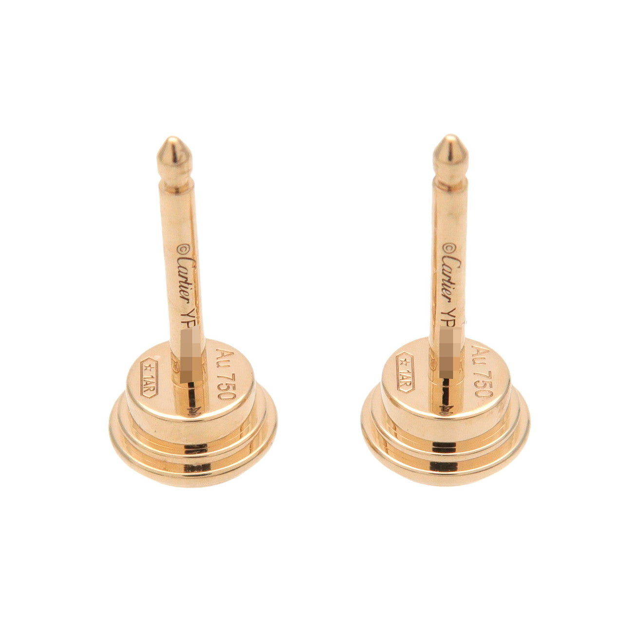 Cartier D'amour MM Diamond Earrings 0.26ct K18YG 750YG Yellow Gold