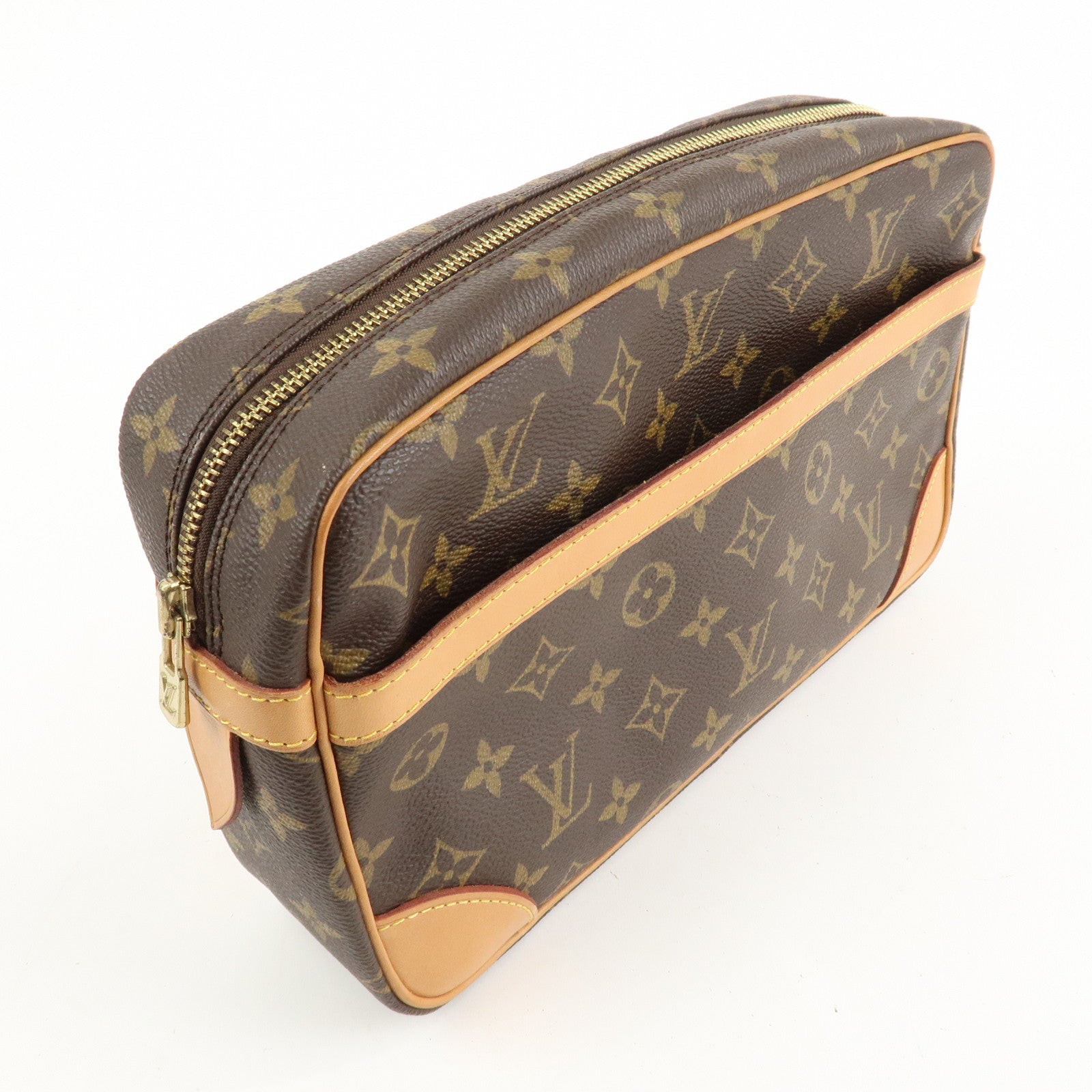 Louis Vuitton Monogram Compiegne 28 Pouch Clutch Bag M51845 Used
