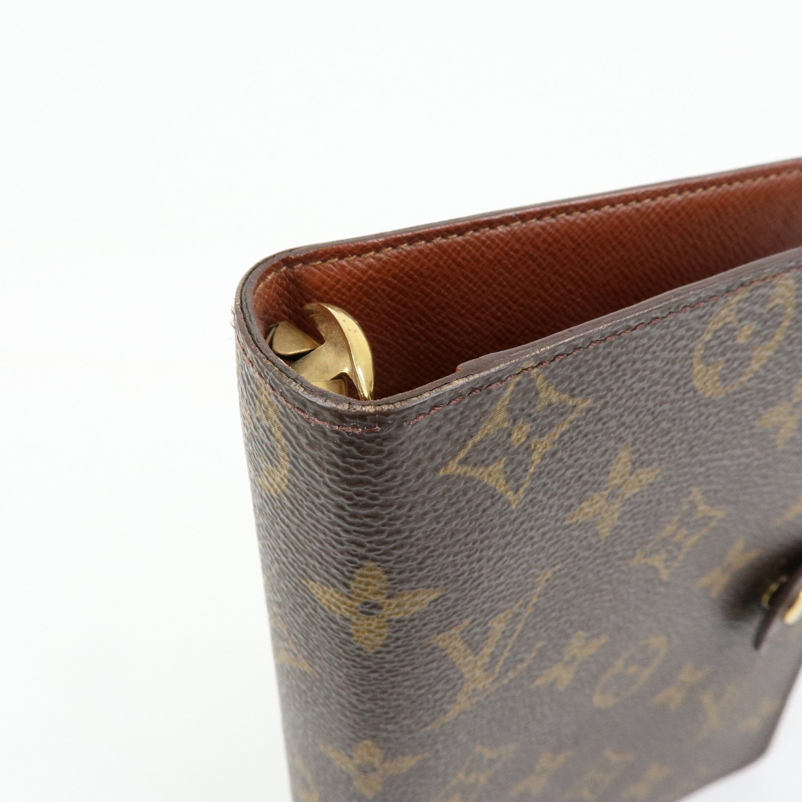 Louis Vuitton Monogram Agenda MM Planner Cover Brown R20105