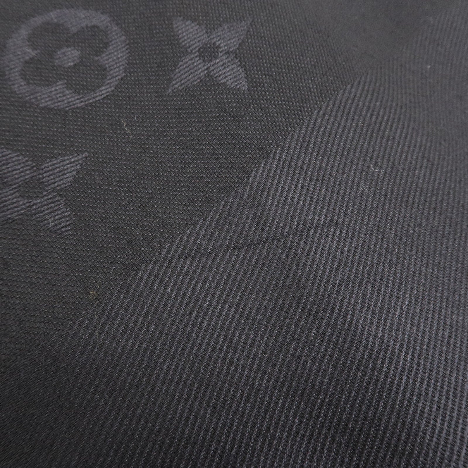 Louis Vuitton Monogram Silk Wool Shawl Anthracite Black M74752