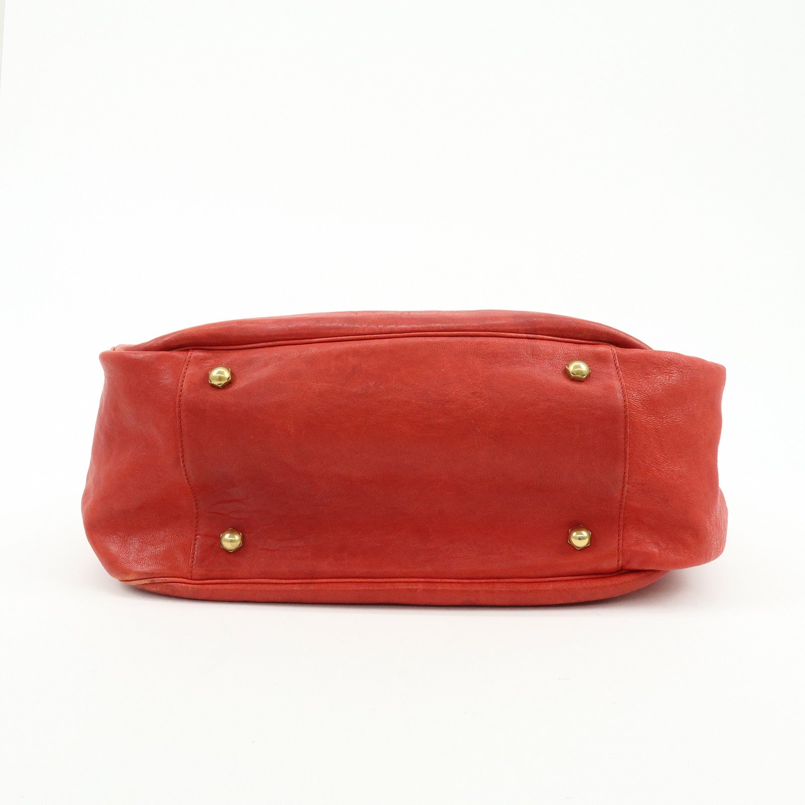 Saint Laurent Paris Roadie Leather Shoulder Bag Red 228840