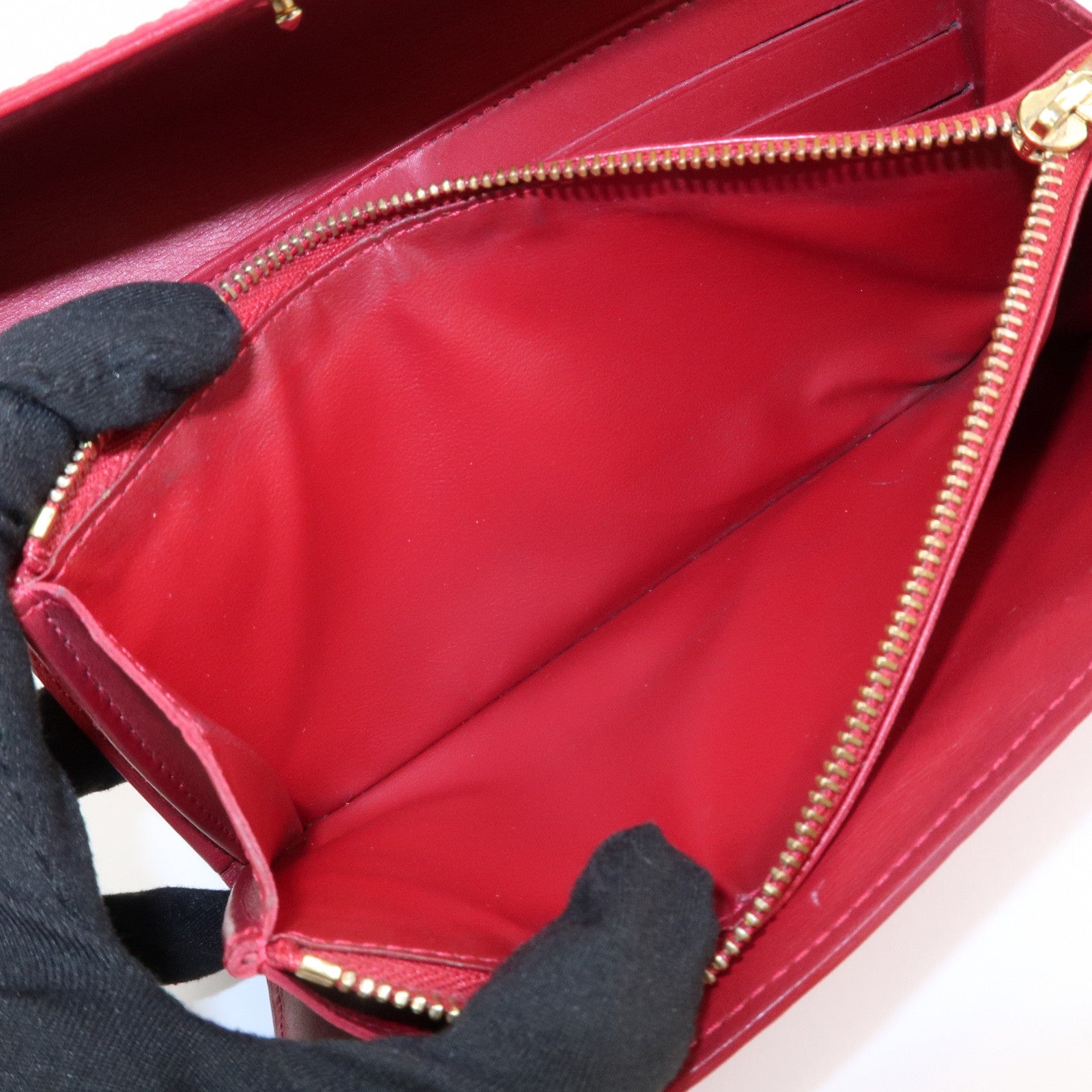 Louis Vuitton Monogram Vernis Leather Wallet Pomme d'Amour M93530 Used