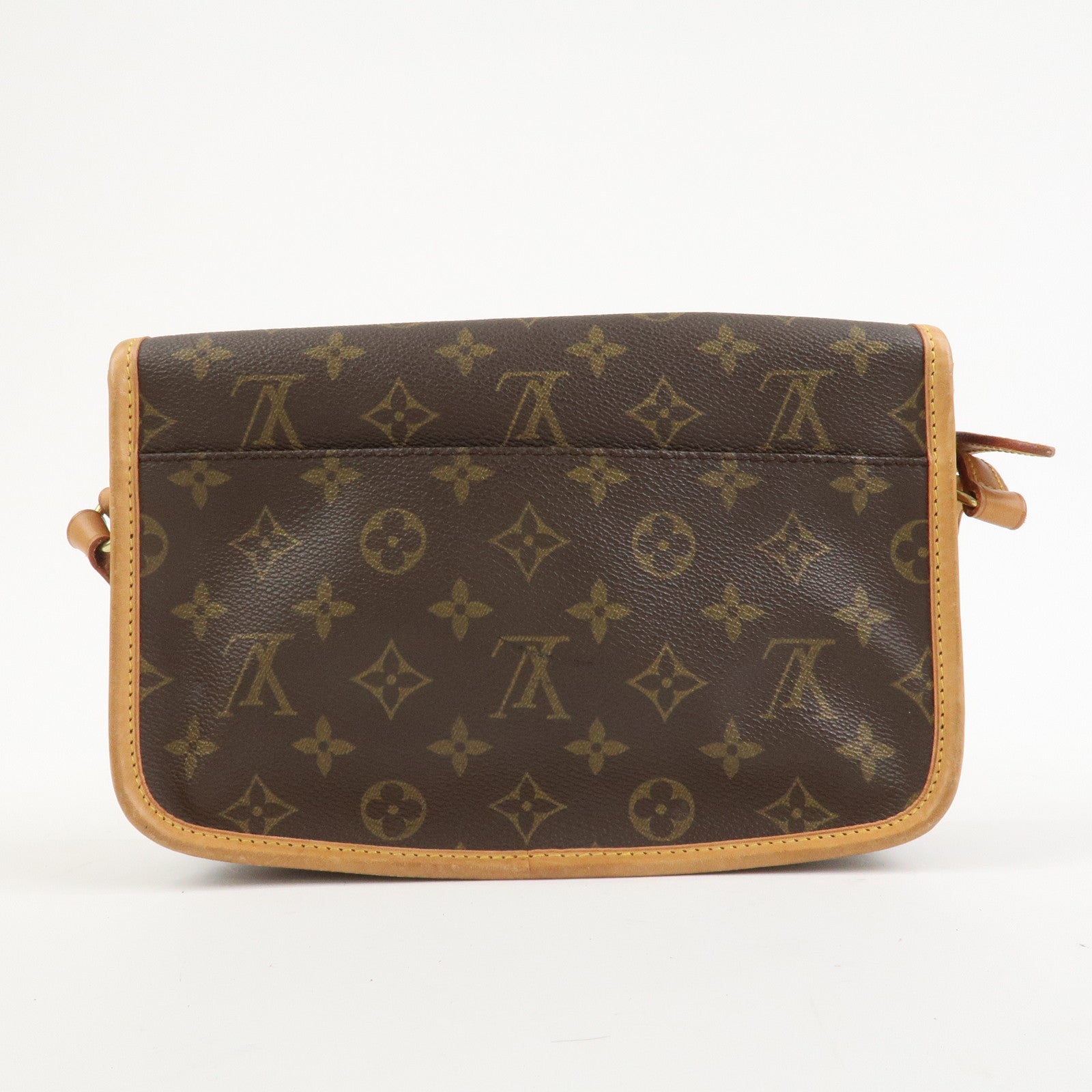 Louis Vuitton Monogram Gibeciere PM Shoulder Bag Brown M42248