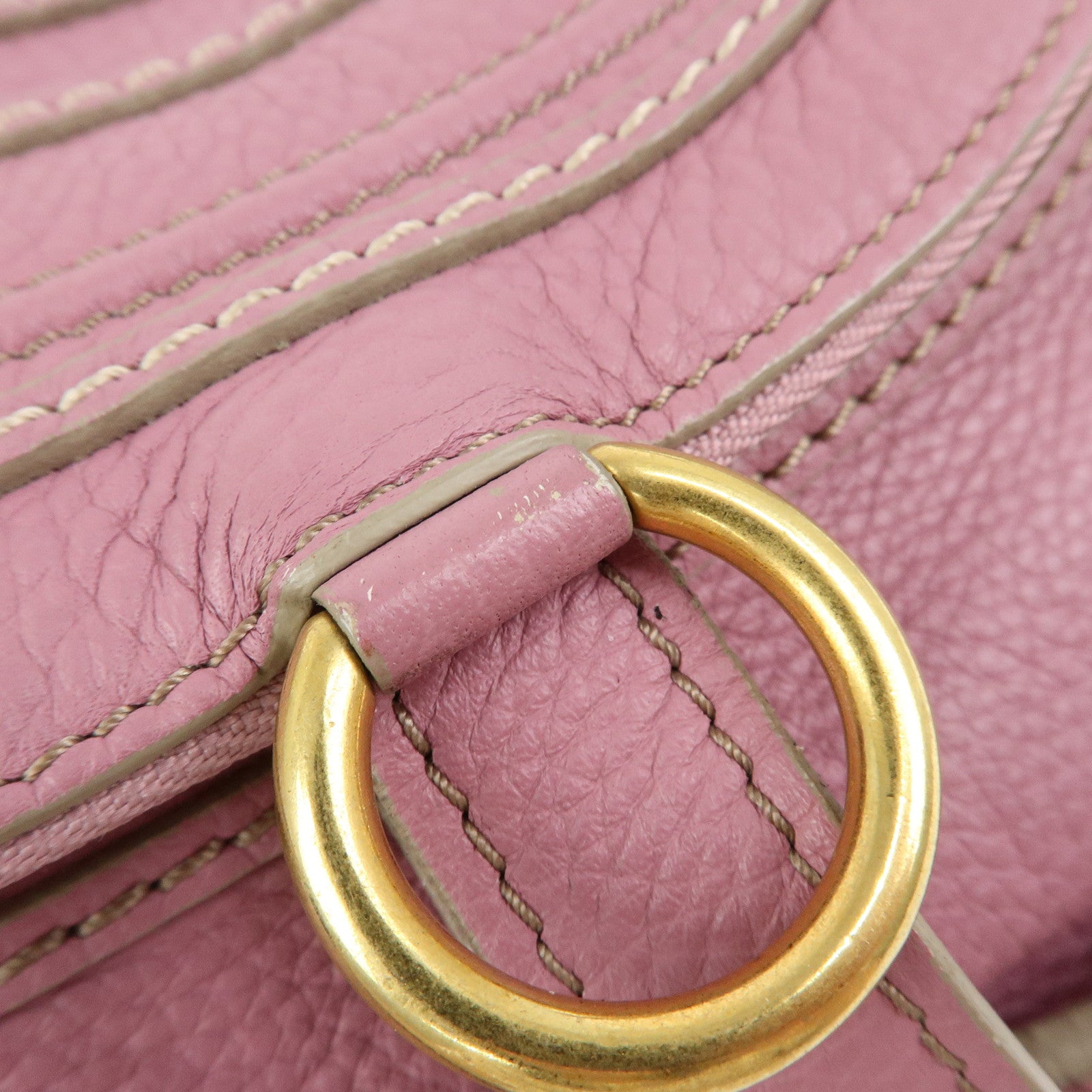 Chloe Marcie Leather Shoulder Bag Crossbody Bag Purple