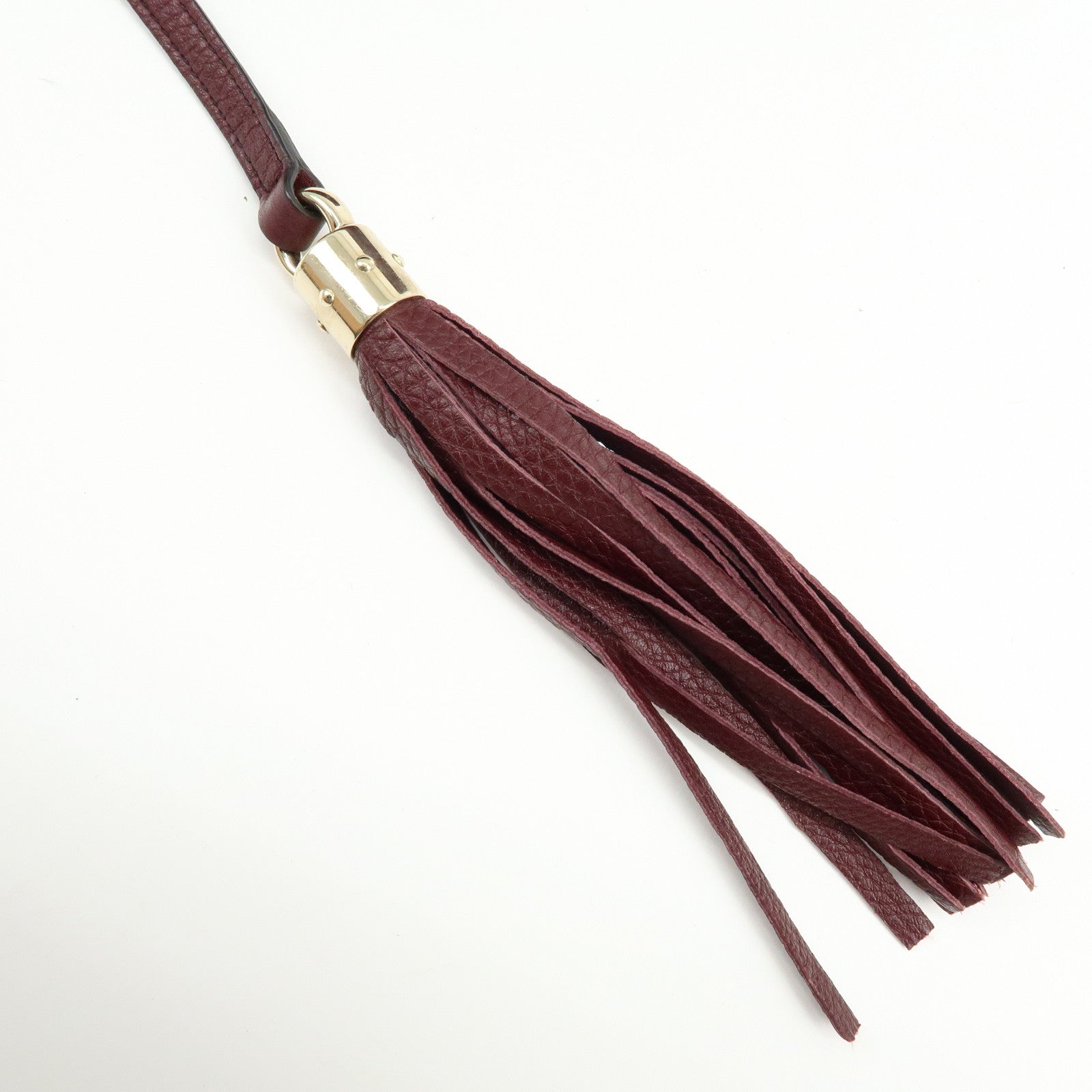 GUCCI SOHO Leather Chain Shoulder Bag Hand Bag Wine Red 308982