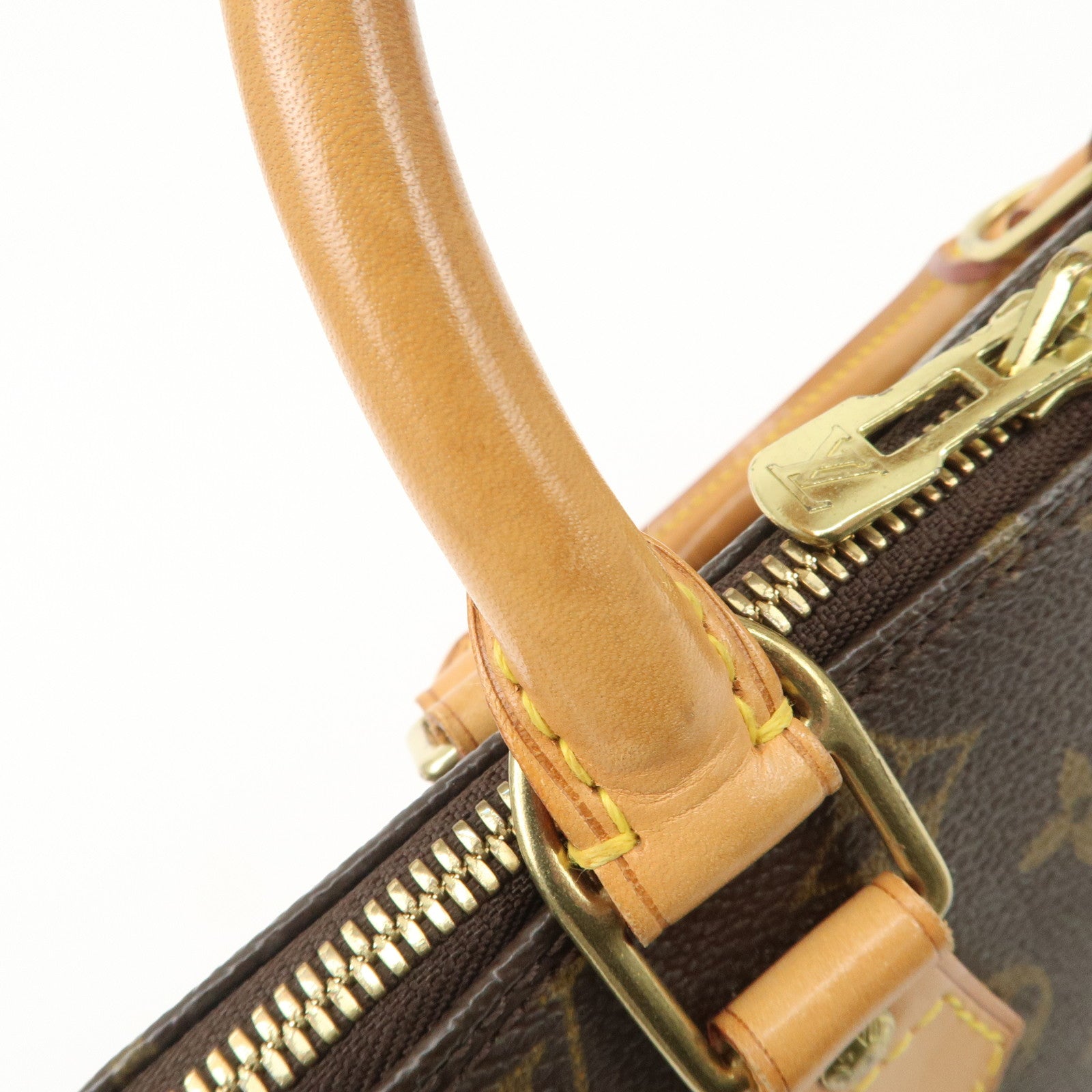 Louis Vuitton Monogram Alma PM Hand Bag Brown M51130 Used