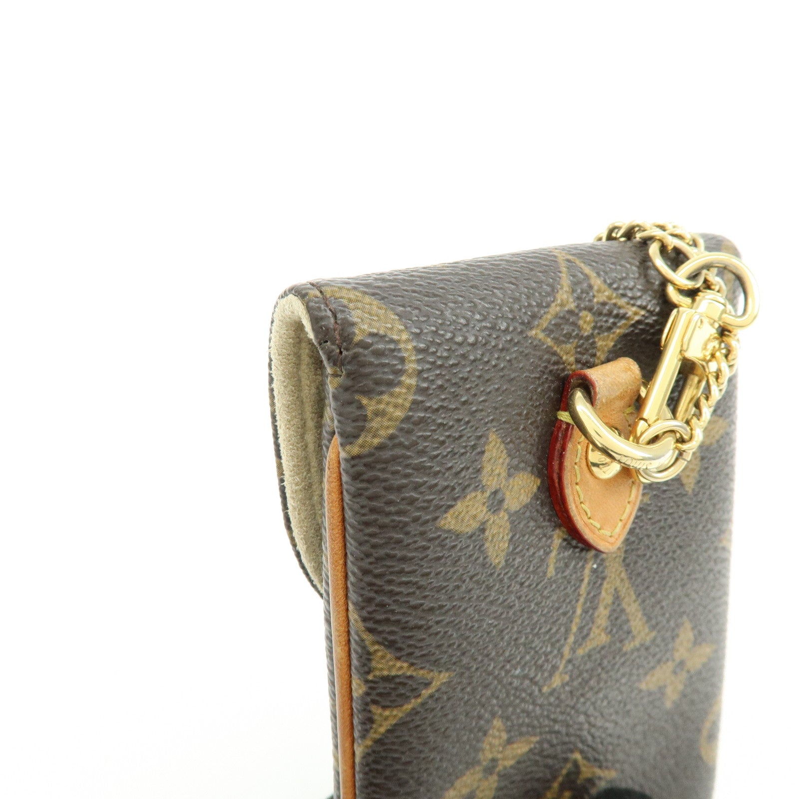 Louis Vuitton Monogram Etui Telefonne MM Phone Case Brown M66546
