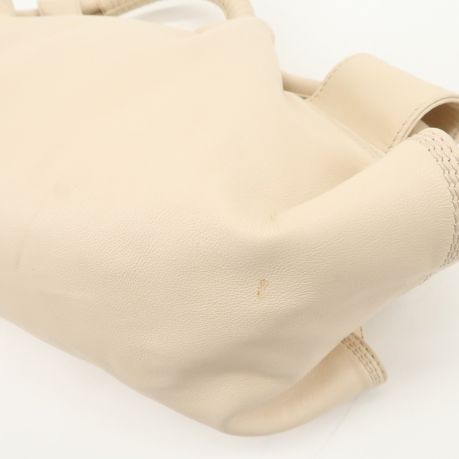 LOEWE Anagram Nappa Aire Leather Hand Bag Shoulder Bag Light Beige