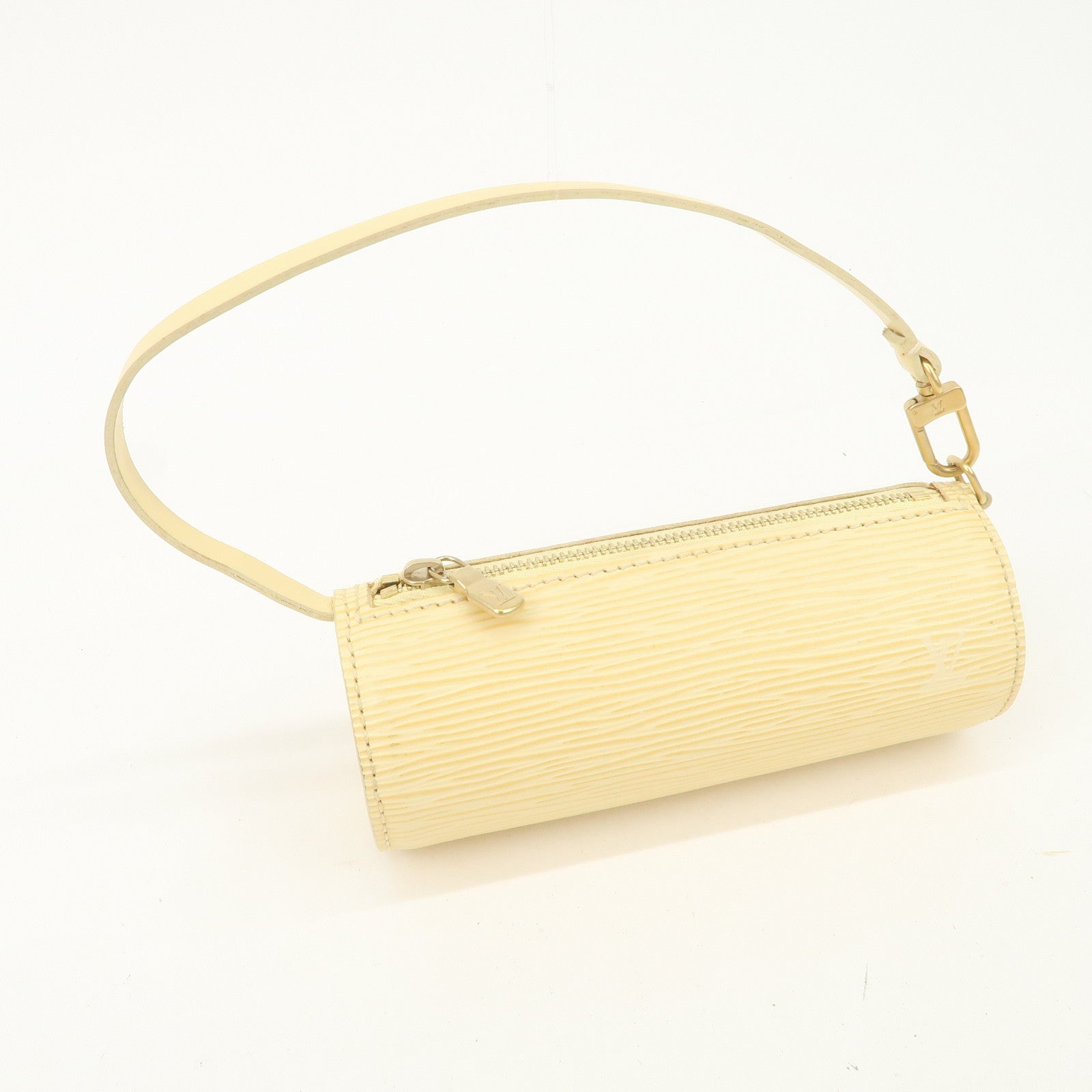 Louis Vuitton Epi Set of 2 Mini Pouch For Soufflo Bag Ivory Blue Used