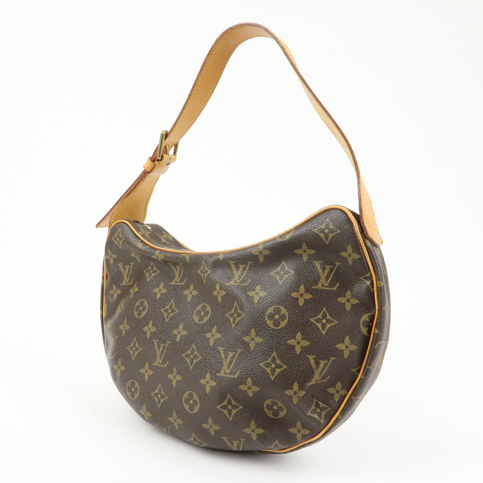 Louis Vuitton Monogram Croissant MM Shoulder Bag Brown M51512