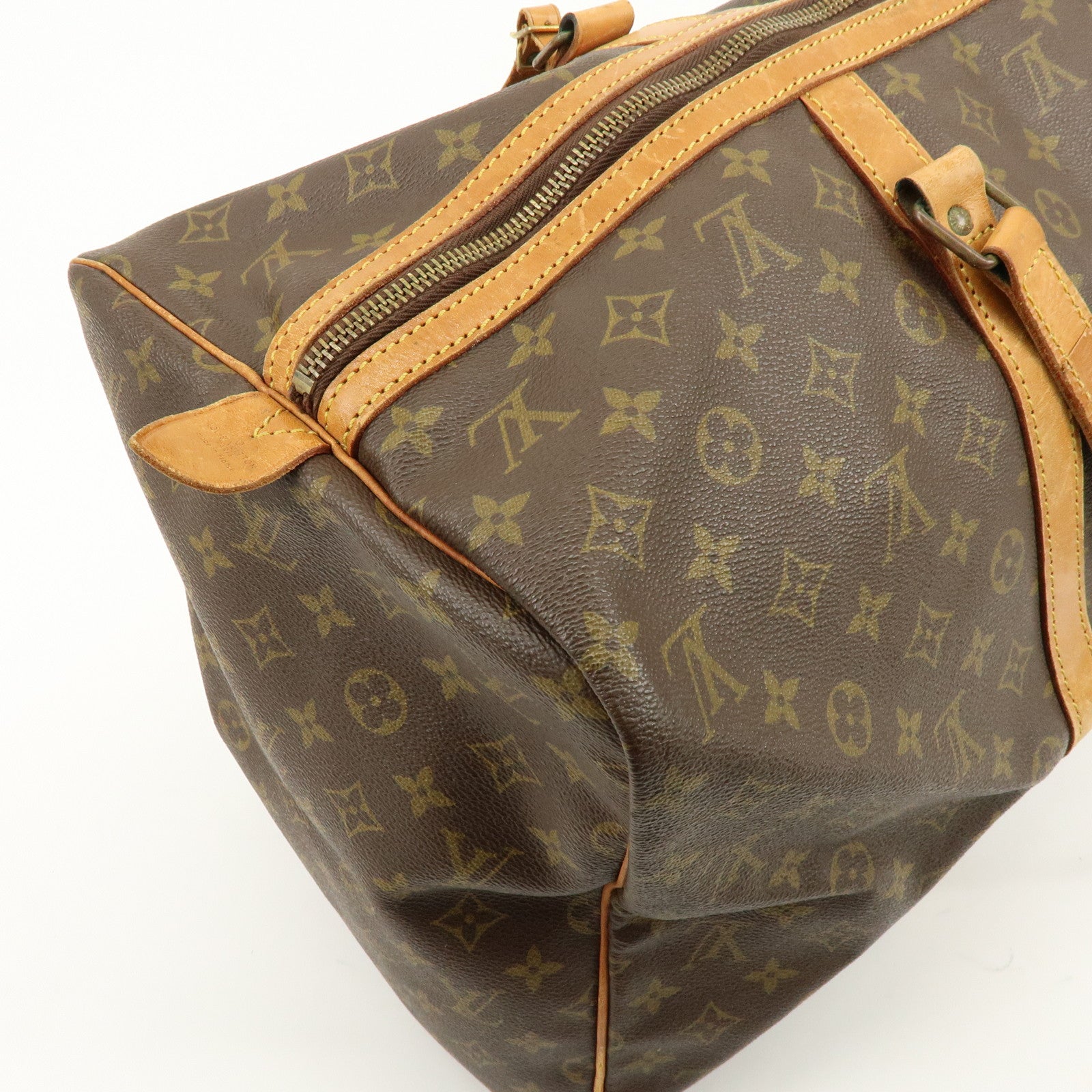 Louis Vuitton Monogram Sac Souple 55 Boston Bag Brown M41622