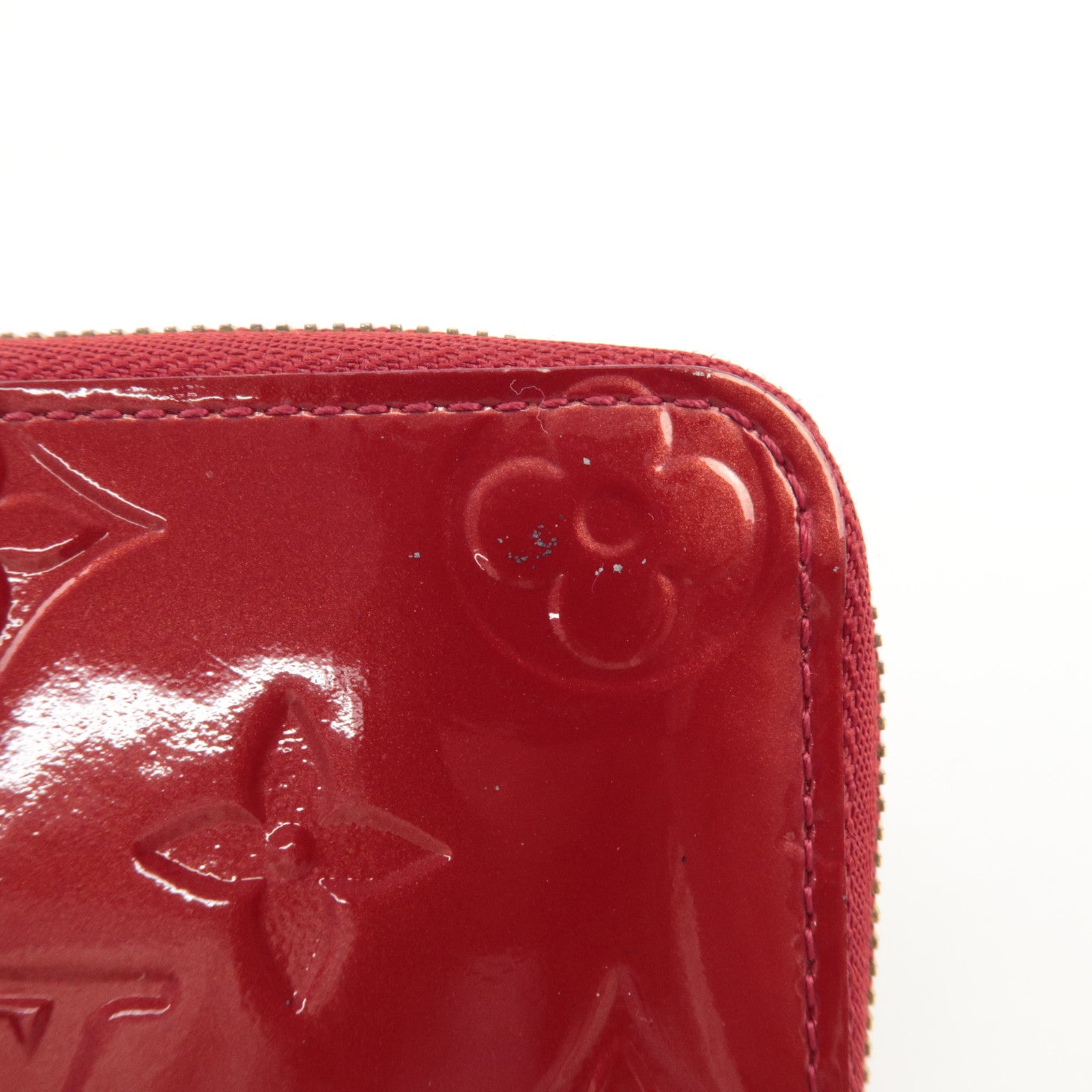 Louis Vuitton Monogram Vernis Zippy Coin Purse Pomme d'Amour M93608 Used