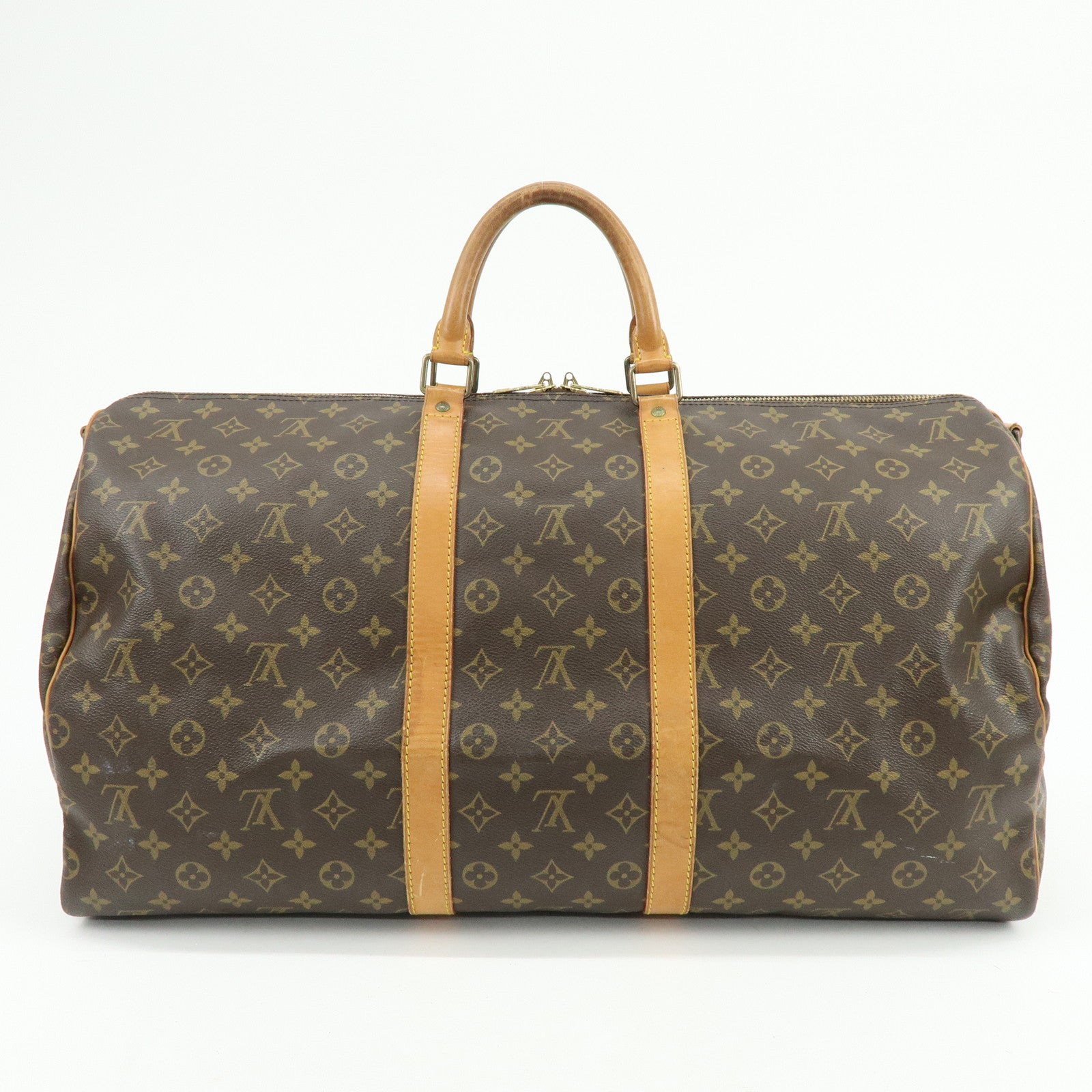 Louis Vuitton Monogram Keep All 55 Bandouliere Boston Bag M56714