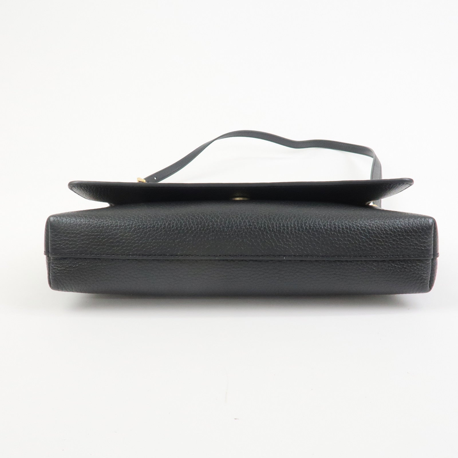 TORY BURCH Logo Leather Shoulder Bag Black