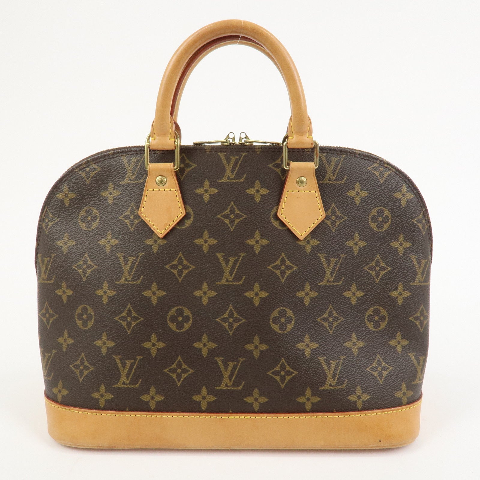 Louis Vuitton Monogram Alma Hand Bag Brown M51130