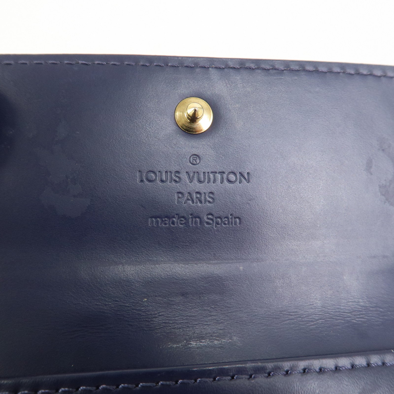Louis Vuitton Monogram Vernis Multicle 4 Ring Key Case Indigo