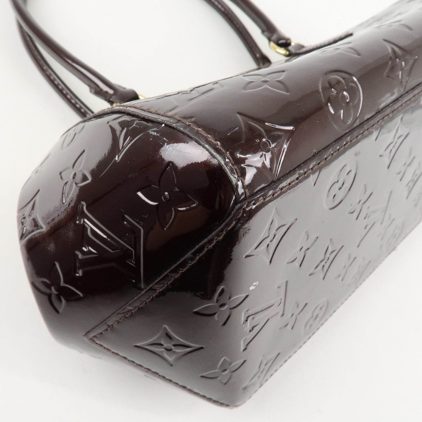 Louis Vuitton Monogram Vernis Sherwood PM Hand Bag M91493 Used