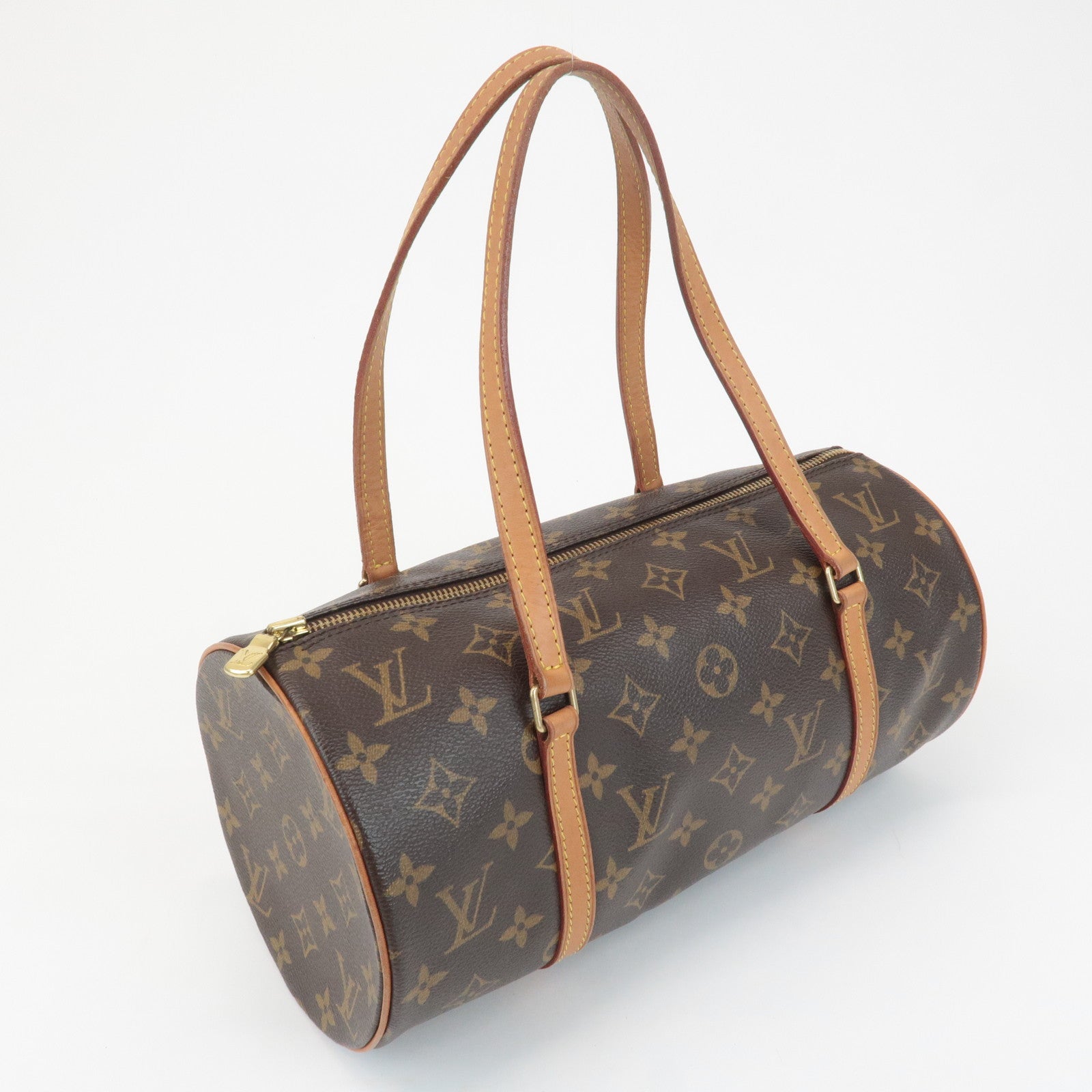 Louis Vuitton Monogram Papillon 30 Hand Bag New Style Brown M51385