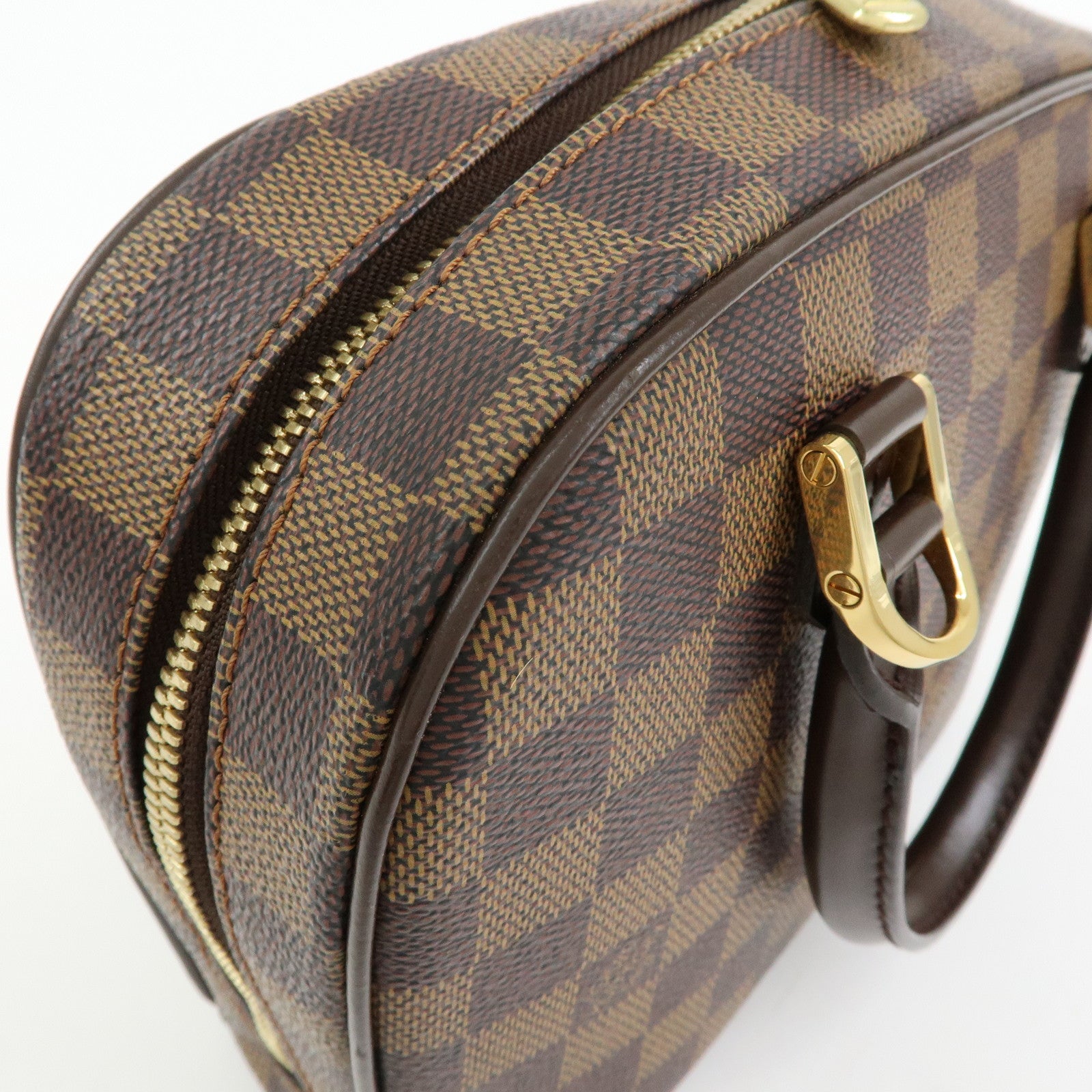 Louis Vuitton Saleya Mini Damier Ebene Canvas Leather Hand Bag