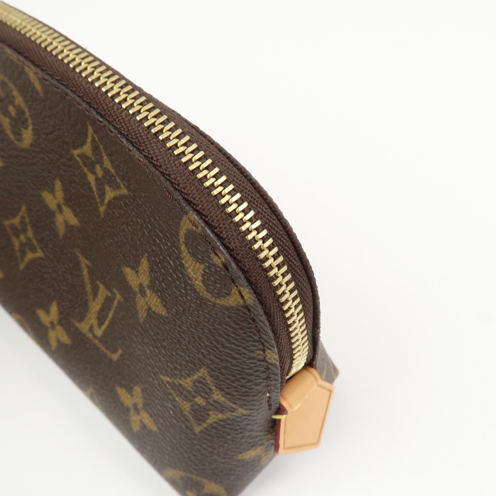 Louis Vuitton Monogram Pochette Cosmetic Pouch Brown M47515