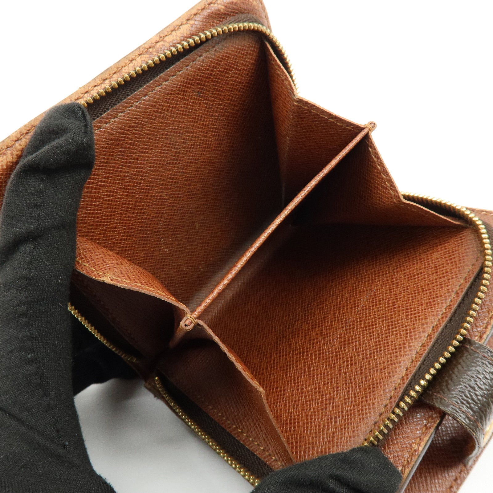 Louis Vuitton Monogram Compact Zippy Wallet Brown M61667