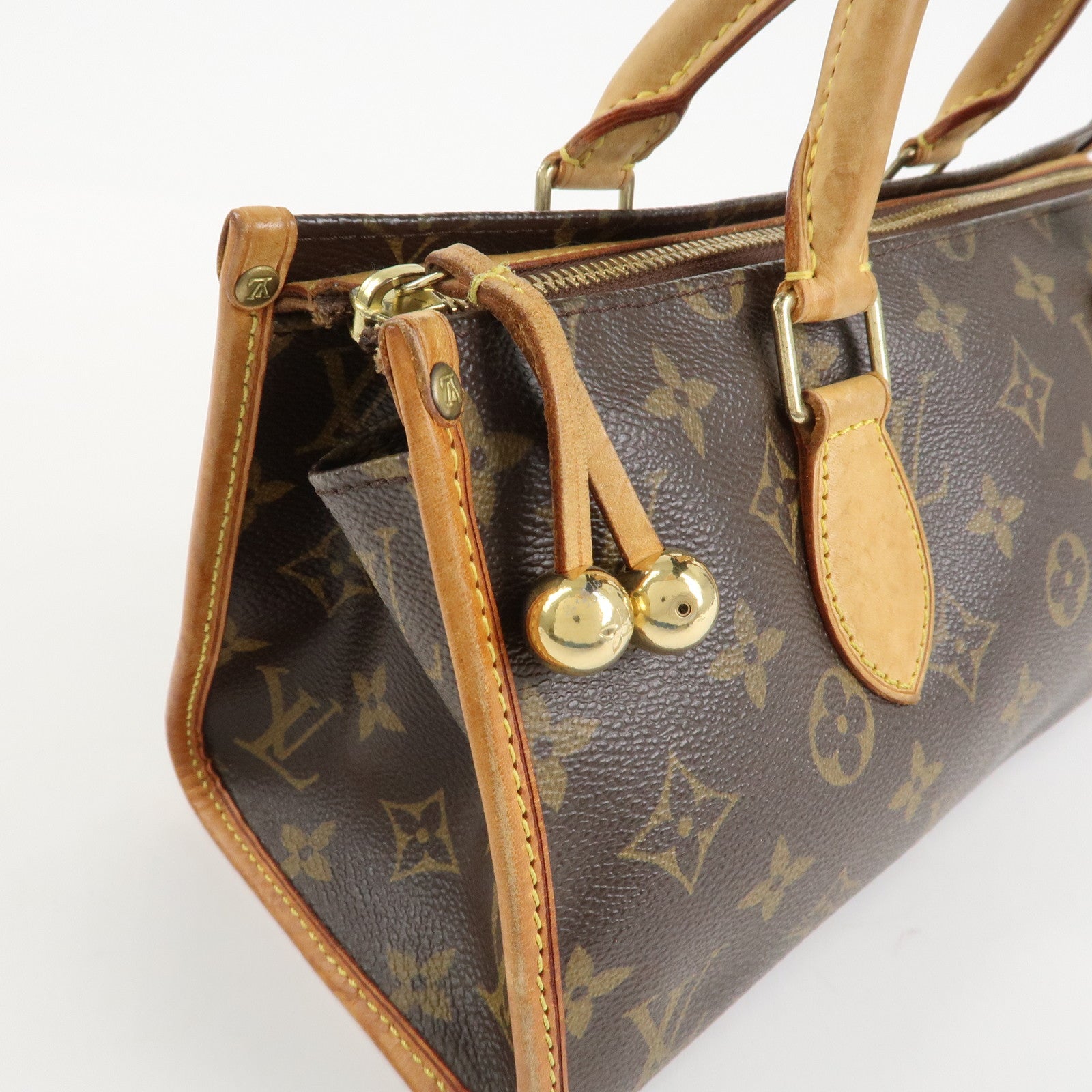 Louis Vuitton Monogram Popincourt Hand Bag Brown M40009 Used