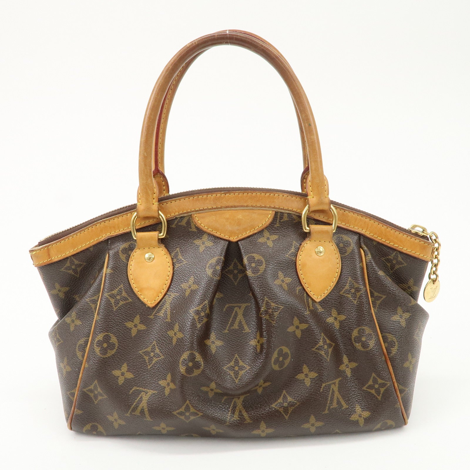 Louis Vuitton Monogram Tivoli PM Hand Bag Brown M40143 Used