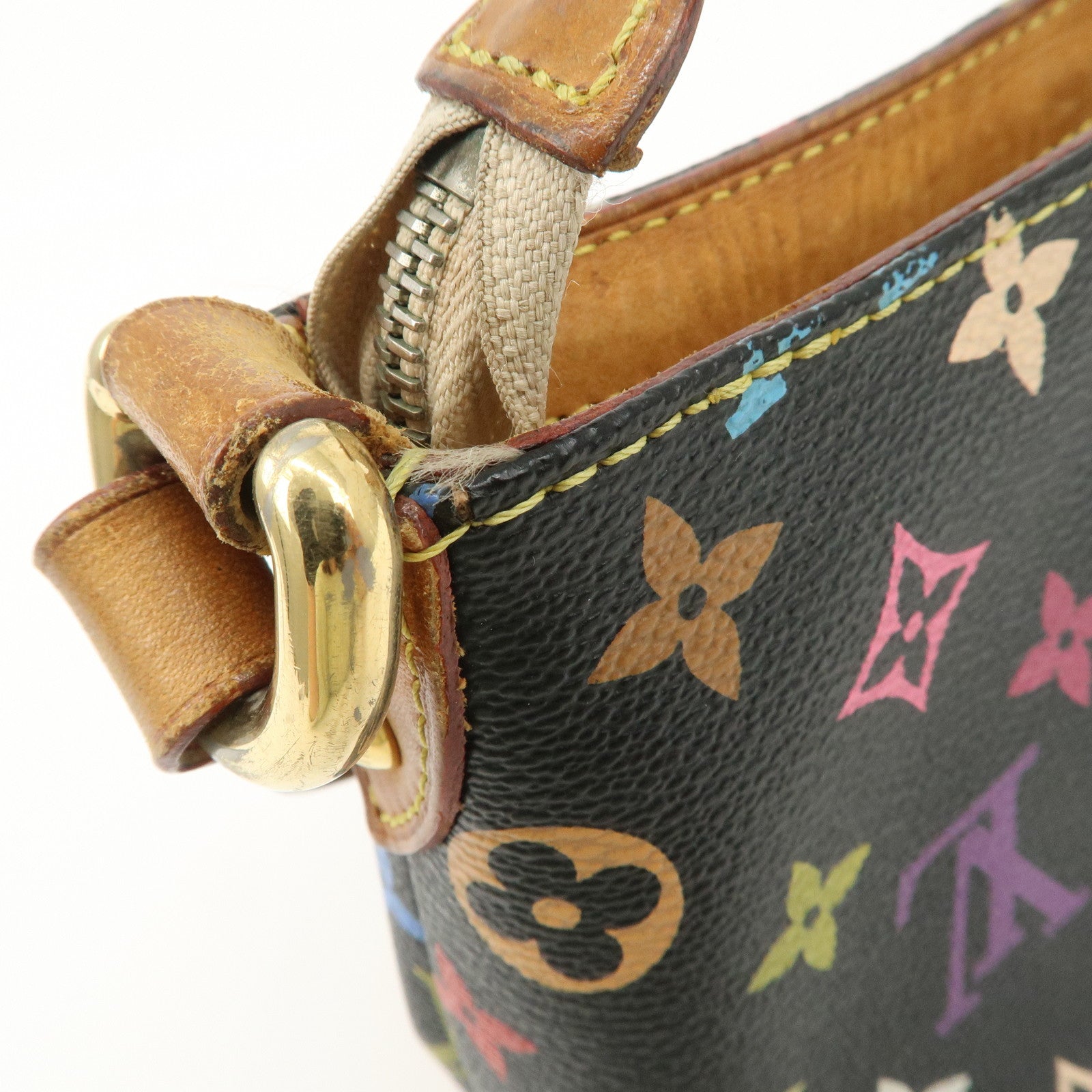 Louis Vuitton Monogram Multicolor Eliza Shoulder Bag Black M40099 Used