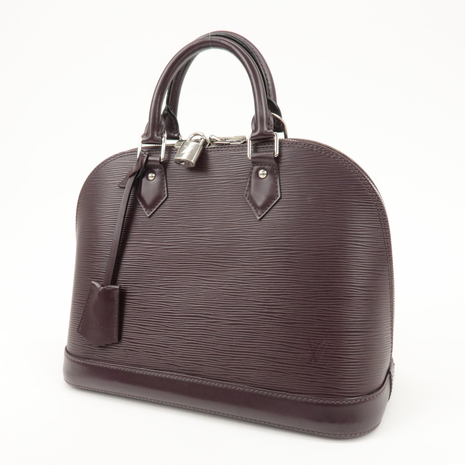 Louis Vuitton Epi Leather Alma PM Hand Bag Cassis M5280K Used