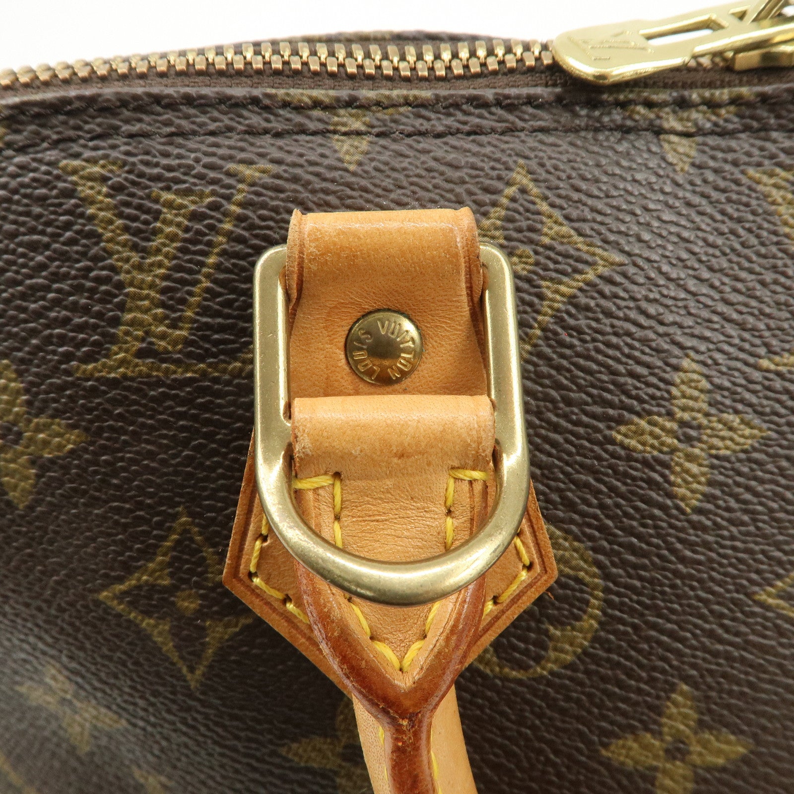 Louis Vuitton Monogram Canvas Alma Hand Bag Brown M51130 Used