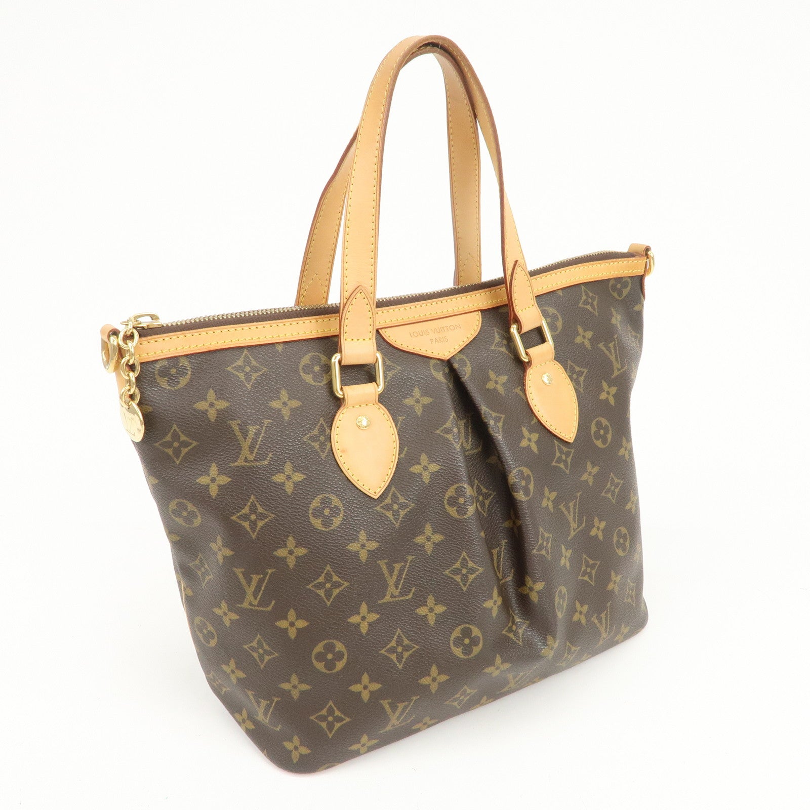 Louis Vuitton Monogram Palermo PM 2Way Bag Hand Bag Brown M40145