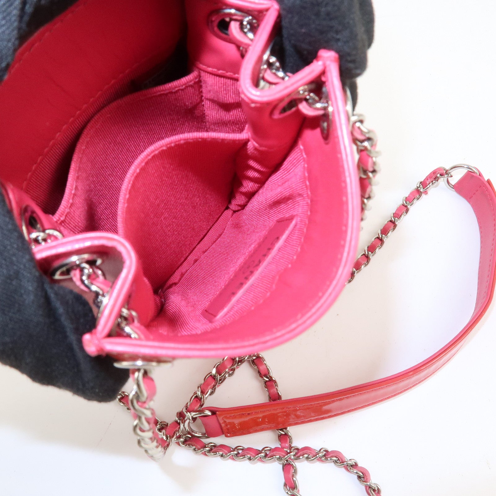 CHANEL COCO Mark Chain Shoulder Crossbody Bag Red Pink A92304