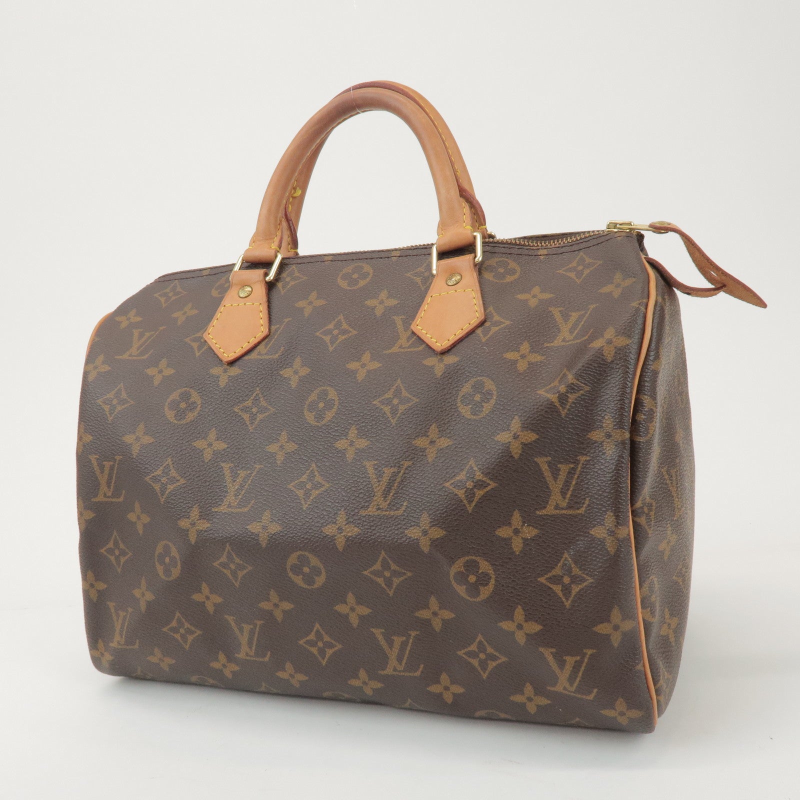 Louis Vuitton Monogram Speedy 30 Boston Bag Hand Bag Brown M41526