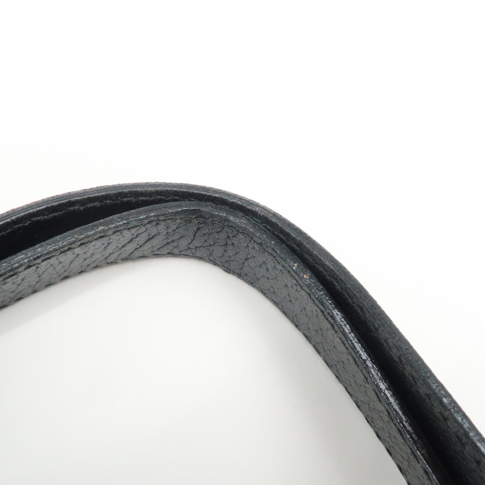 GUCCI Abbey Leather Tote Bag Hand Bag Black 130736