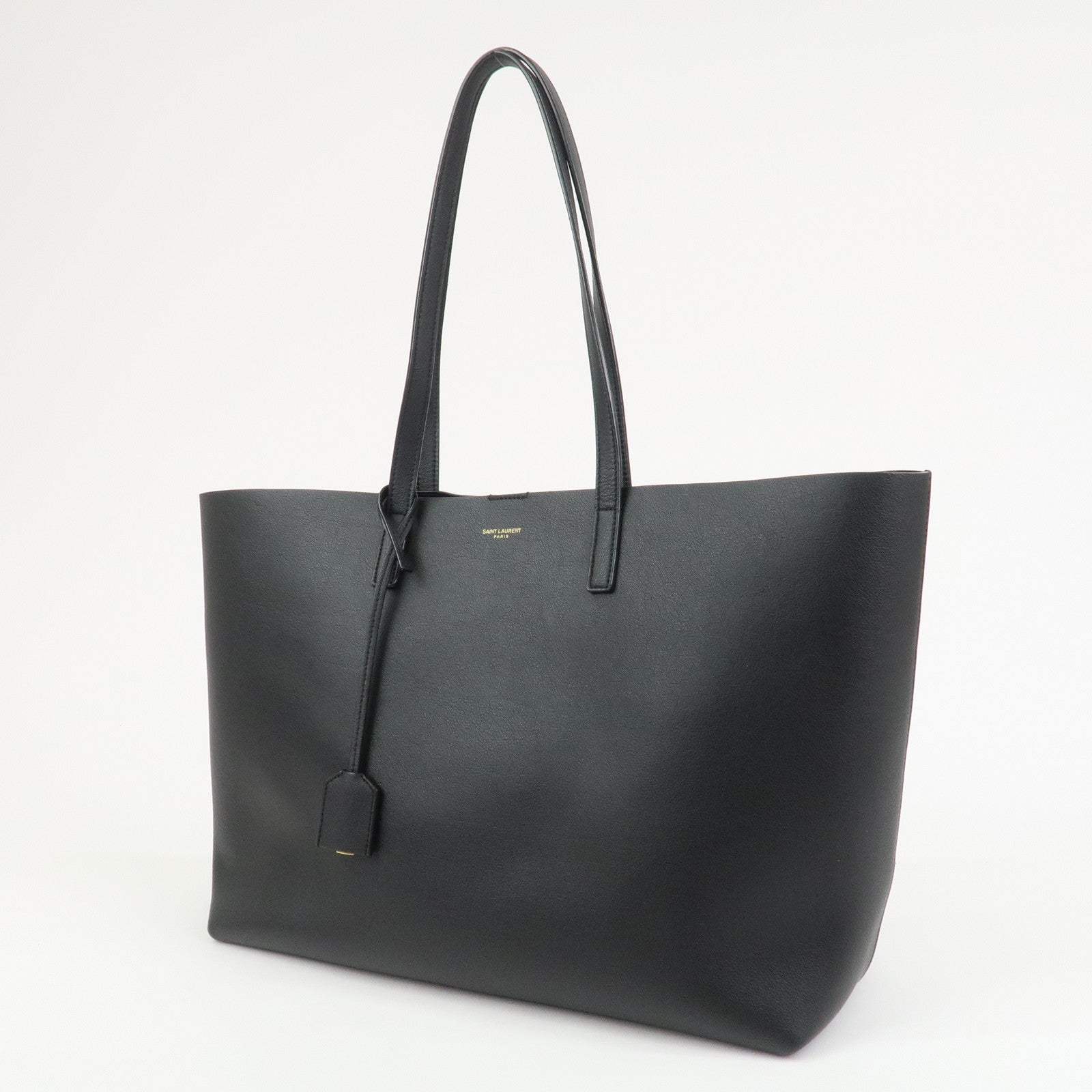 SAINT LAURENT PARIS Shopping Bag EAST WEST Tote Bag Black 600281