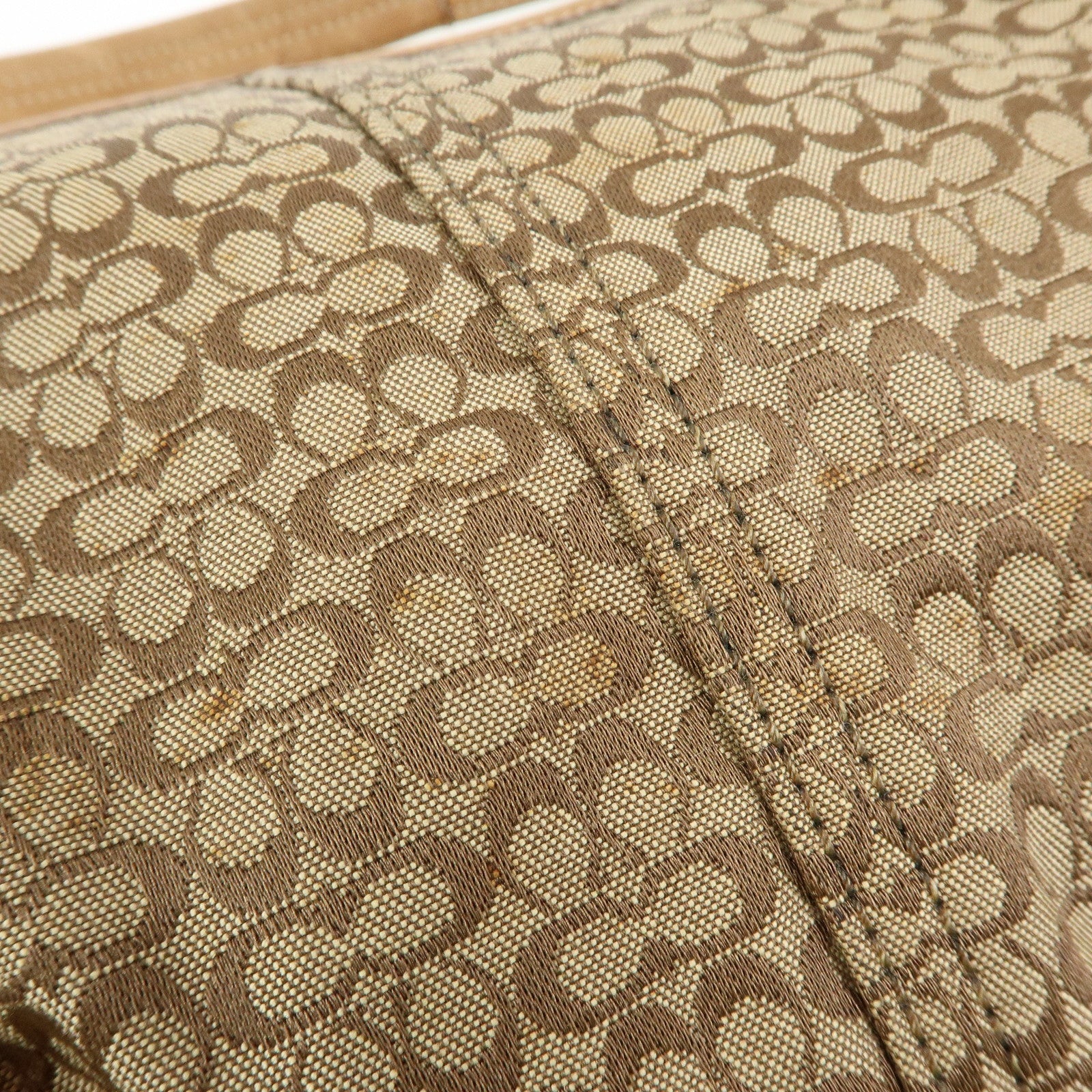 COACH Signature Ergo Set of 2 Leather Canvas Shoulder Bag Brown