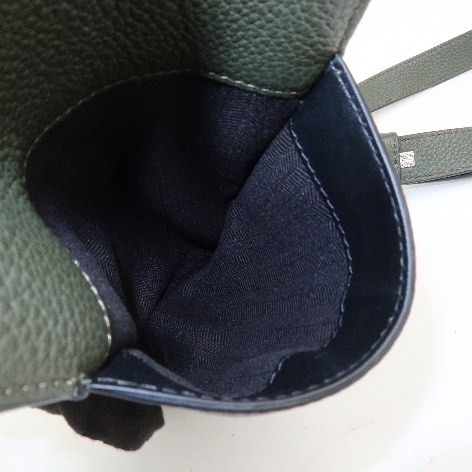 LOEWE Anagram Vertical T Pocket Cross Body Bag Shoulder Bag Green