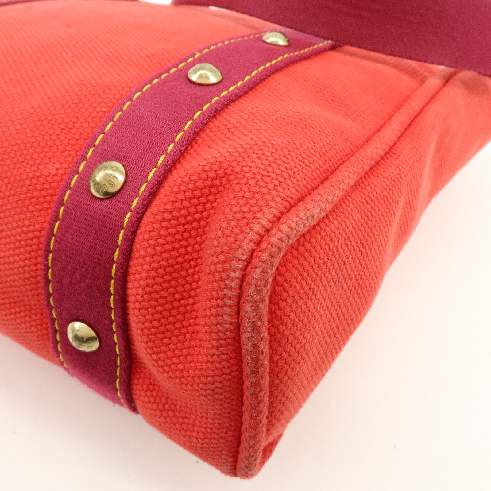 Louis Vuitton Antigua Cabas MM Tote Bag Hand Bag Rouge M40034