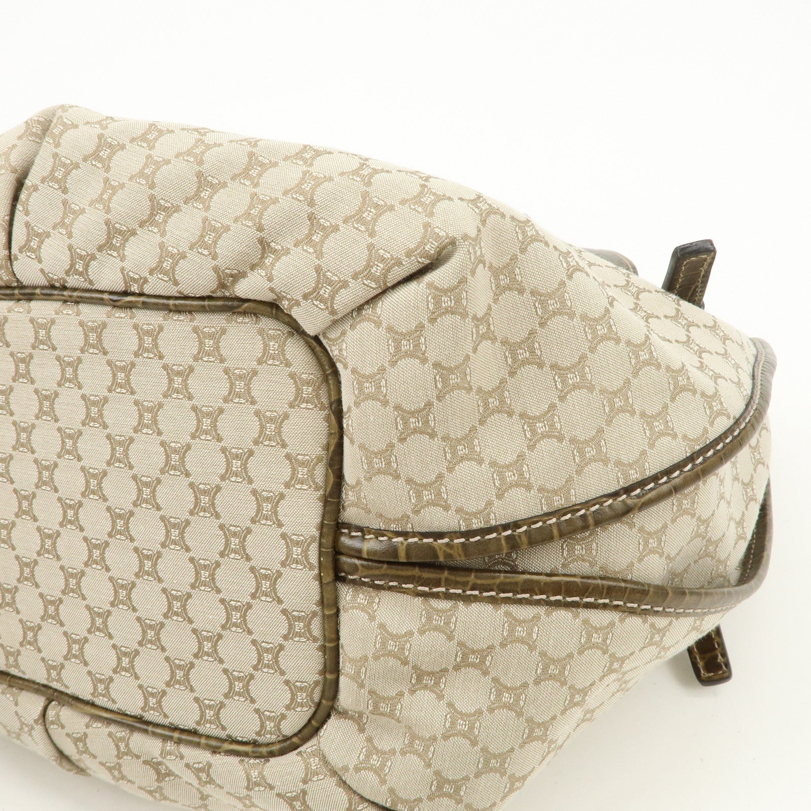 CELINE Macadam Bittersweet Shoulder Bag Tote Bag Hand Bag Beige