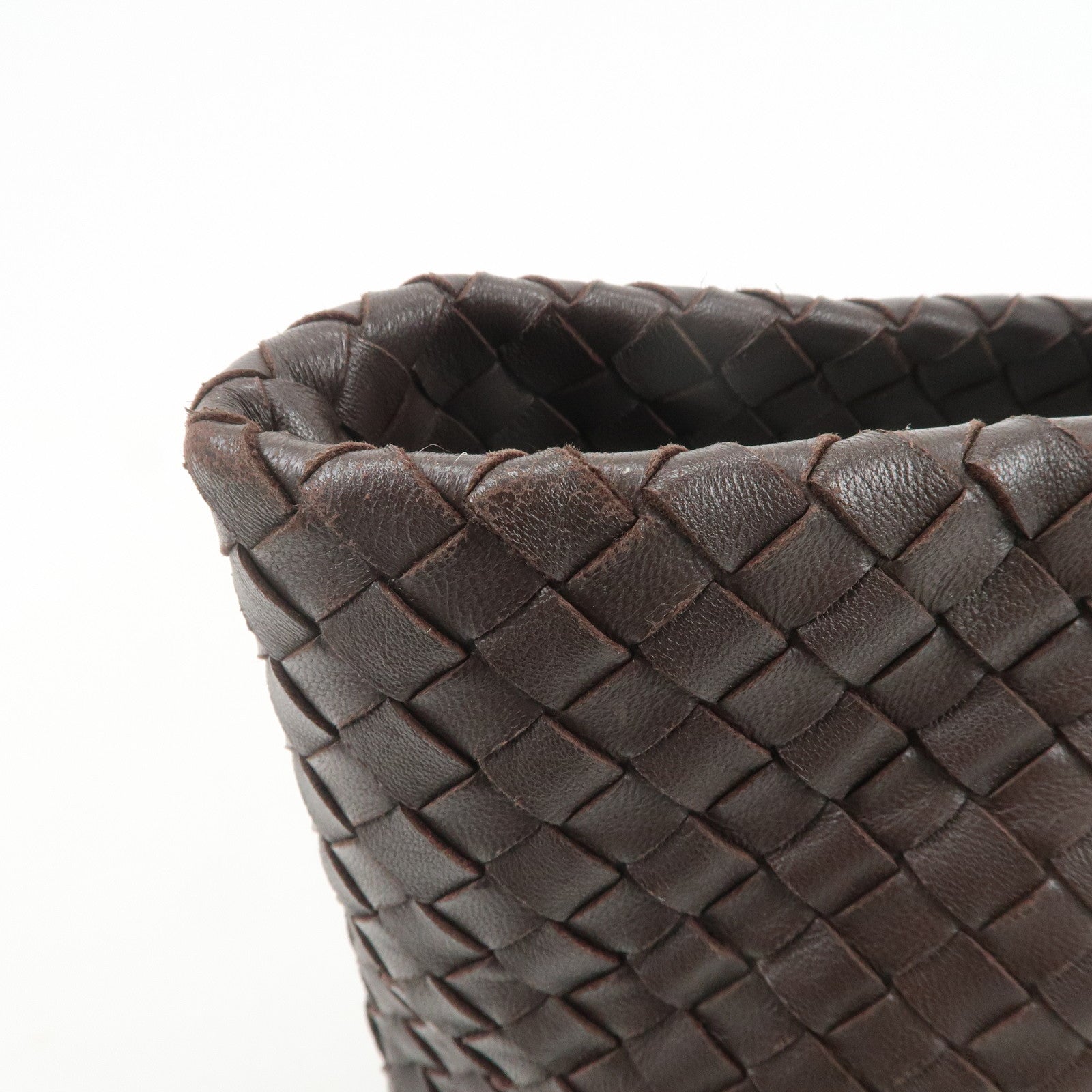 BOTTEGA VENETA Intrecciato Nappa Leather Tote Bag Hand Bag Brown