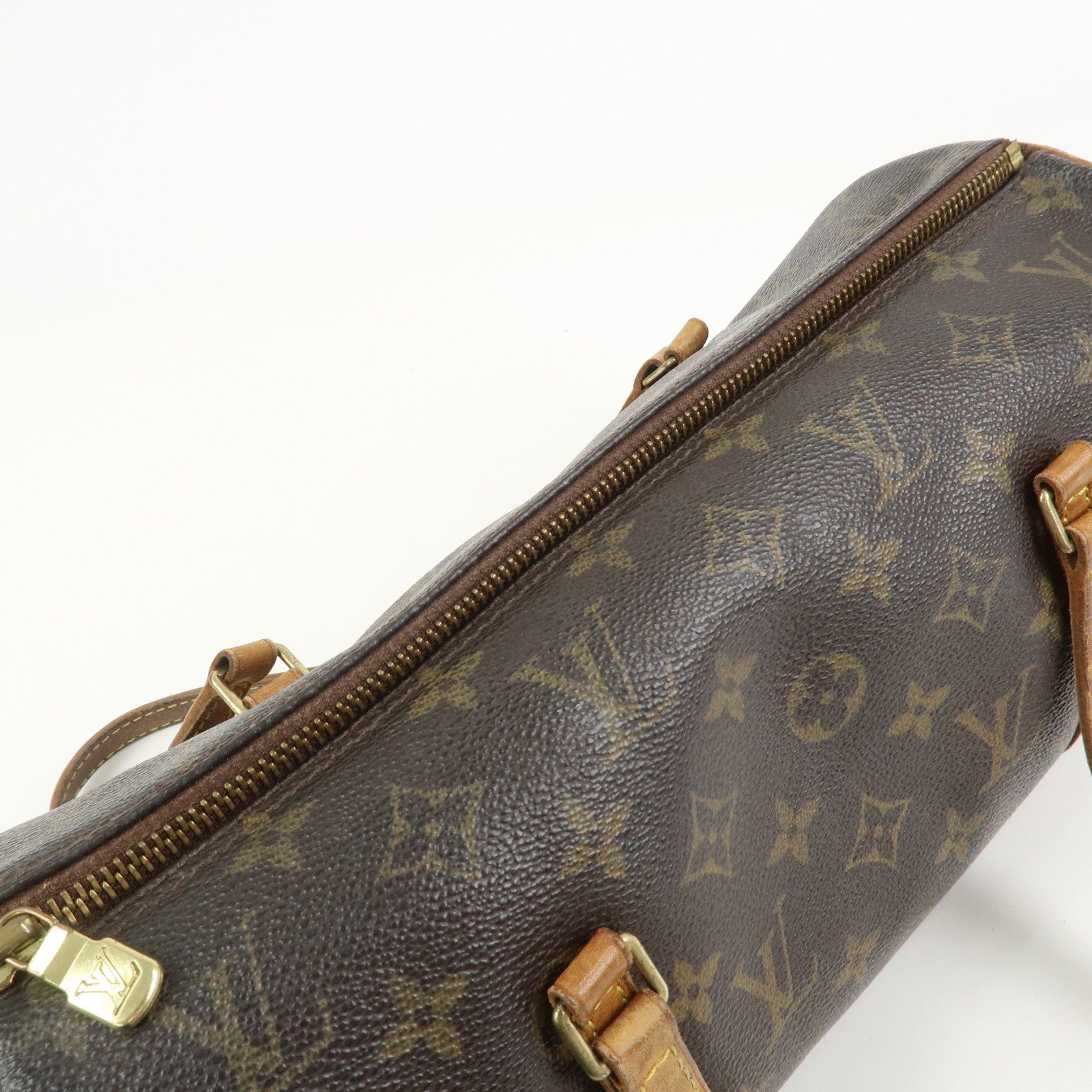 Louis Vuitton Monogram Papillon 30 Hand Bag Brown M51385