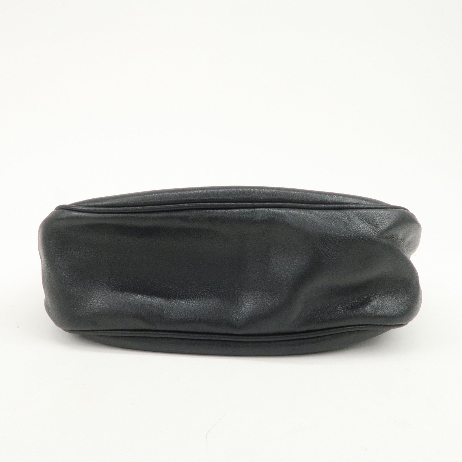 LOEWE Anagram Logo Leather Shoulder Bag Crossbody Bag Black