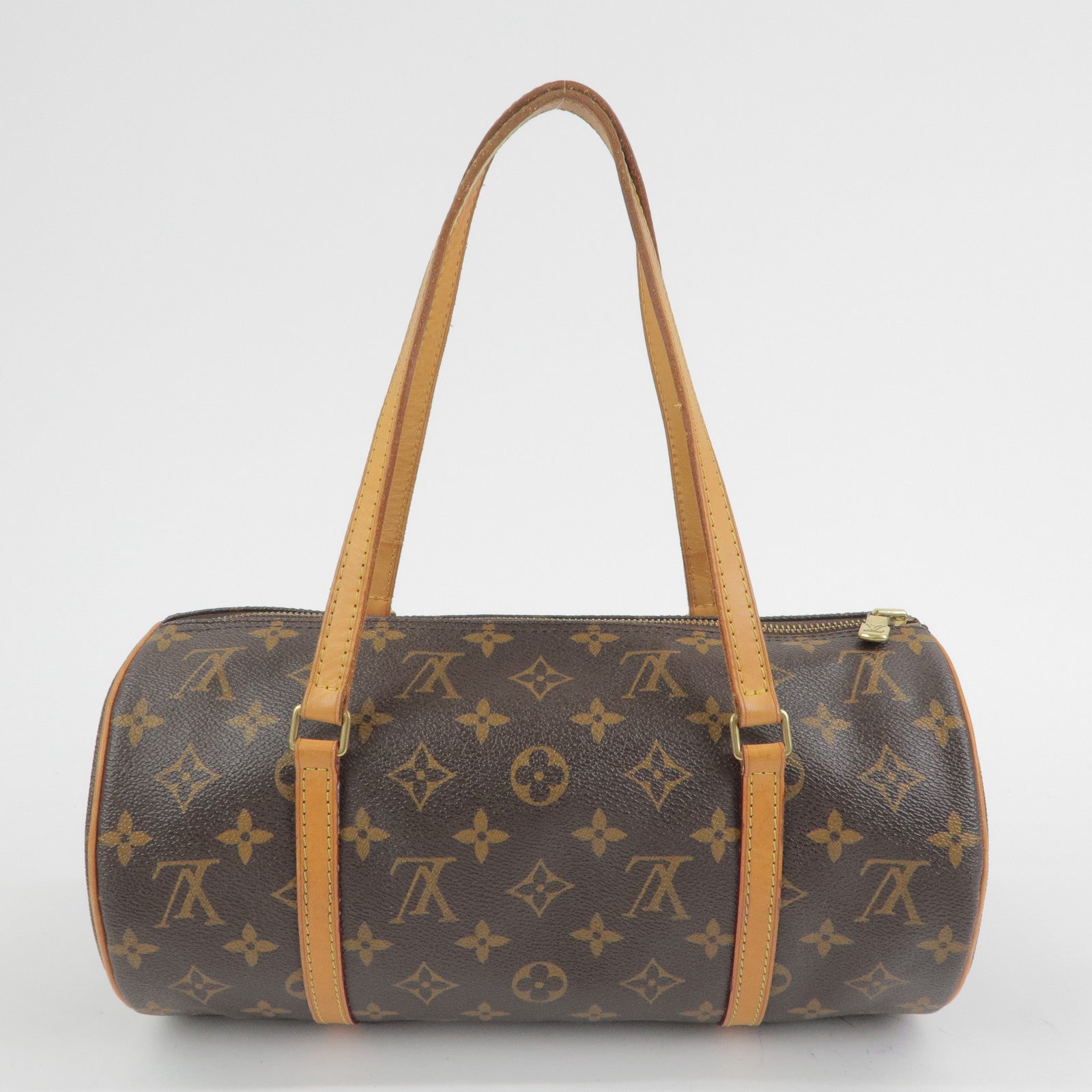 Louis Vuitton Monogram Papillon 30 Hand Bag Brown M51385