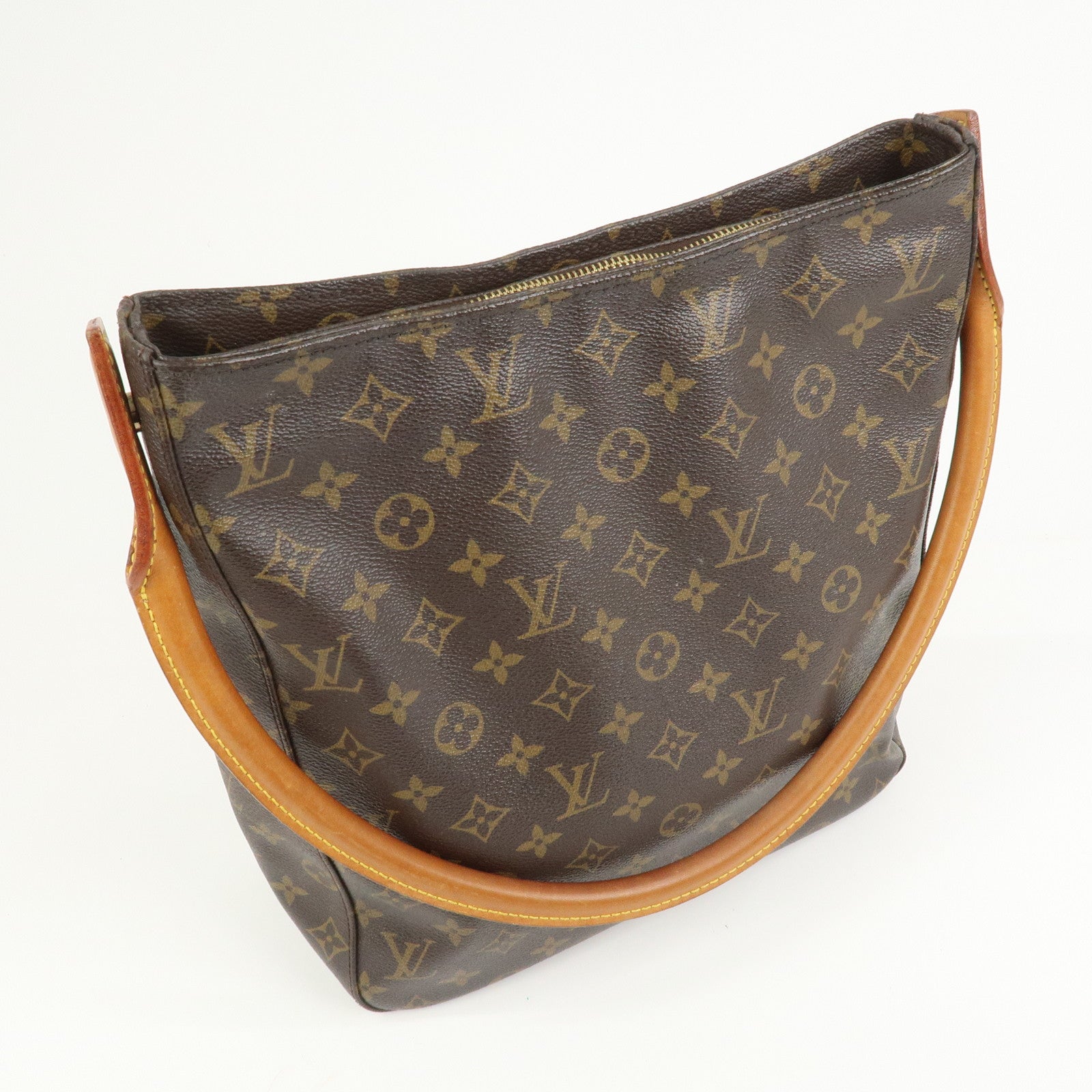 Louis Vuitton Monogram Looping GM Shoulder Bag Brown M51145